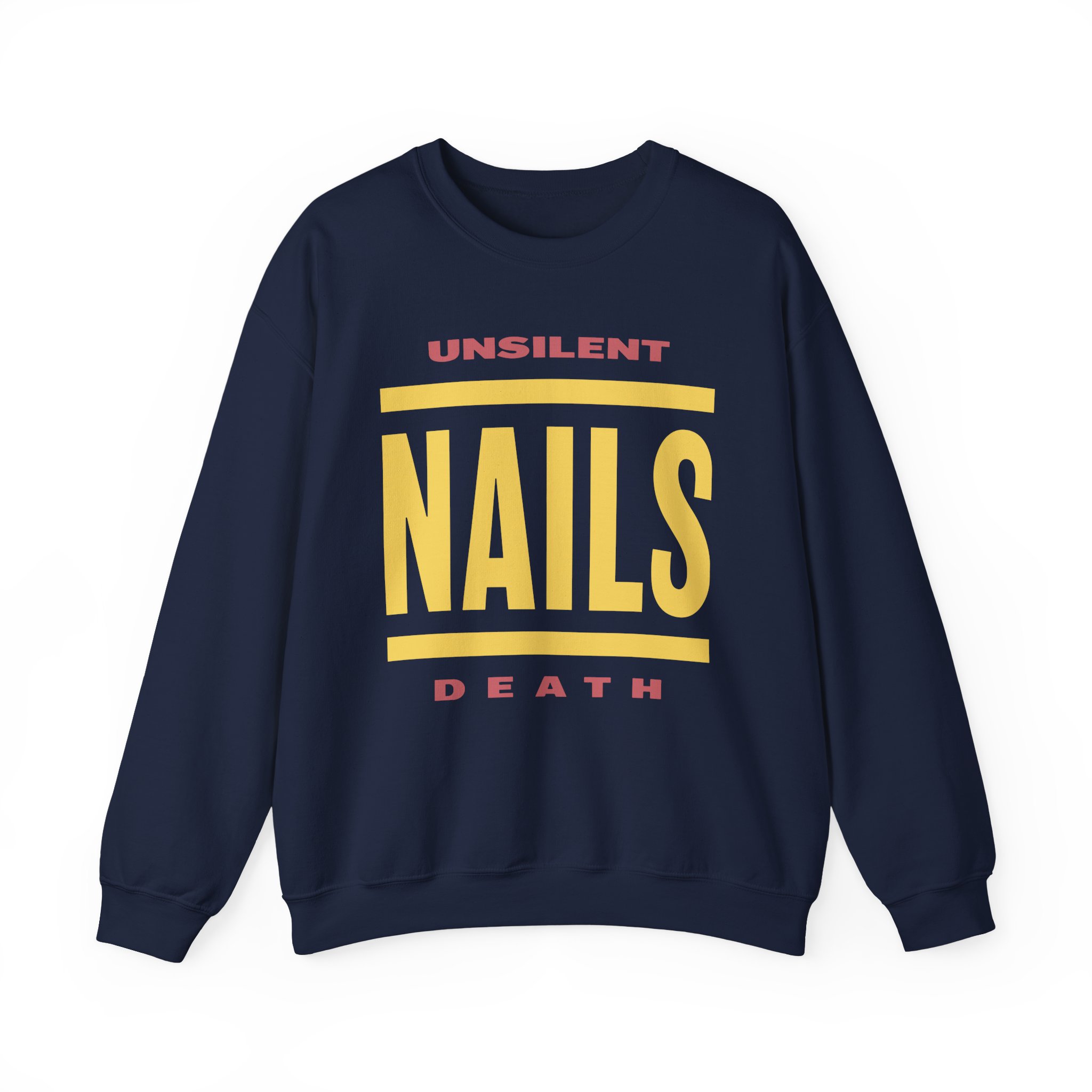 Nails Bold Lines Unisex Heavy Blendâ„¢ Crewneck Sweatshirt