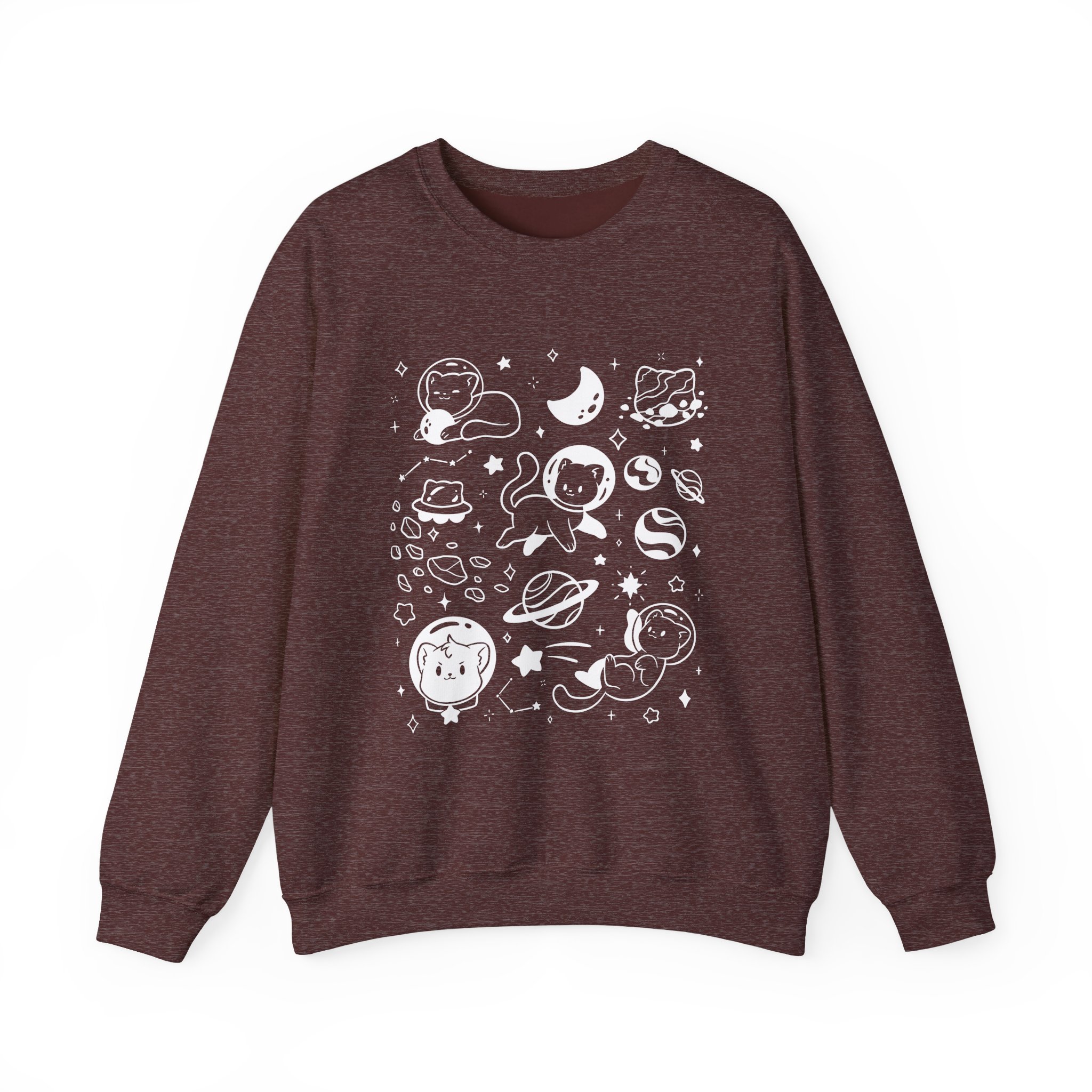 Shubble Space Cats Unisex Heavy Blendâ„¢ Crewneck Sweatshirt