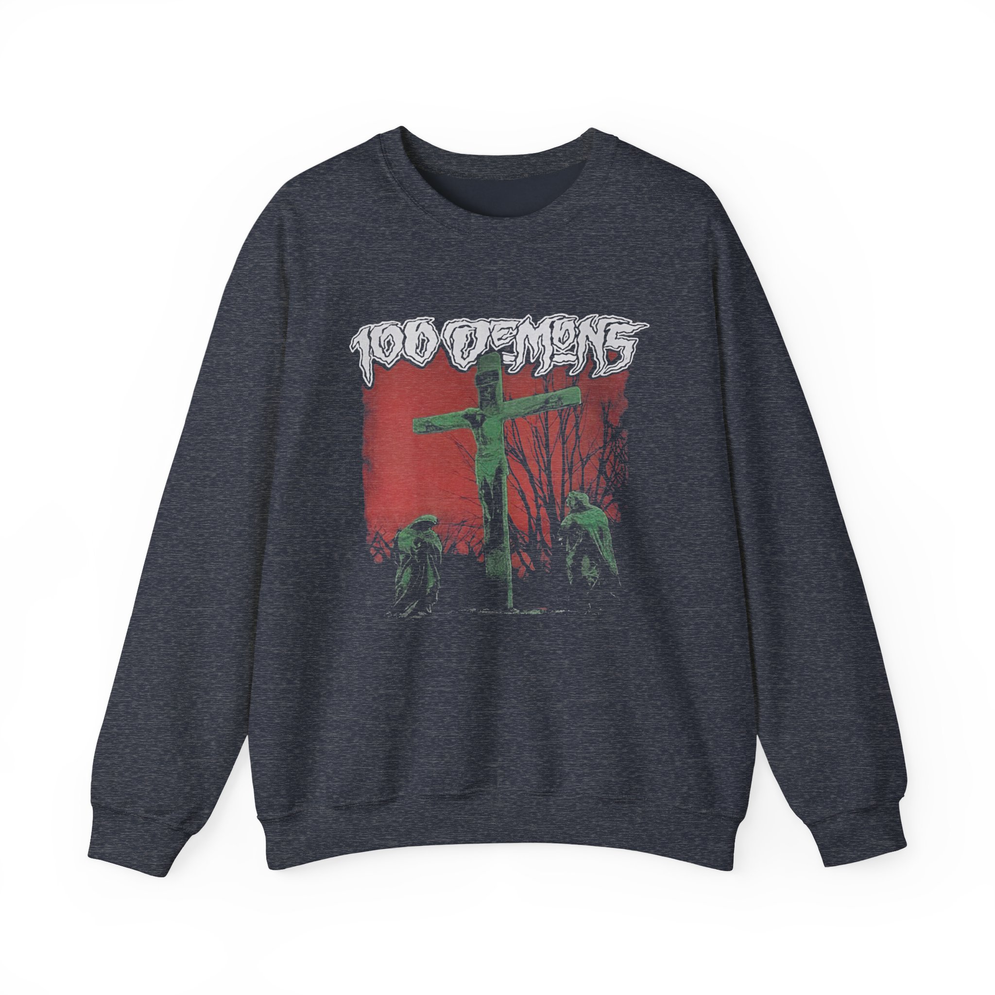 100 Demons Unisex Heavy Blendâ„¢ Crewneck Sweatshirt