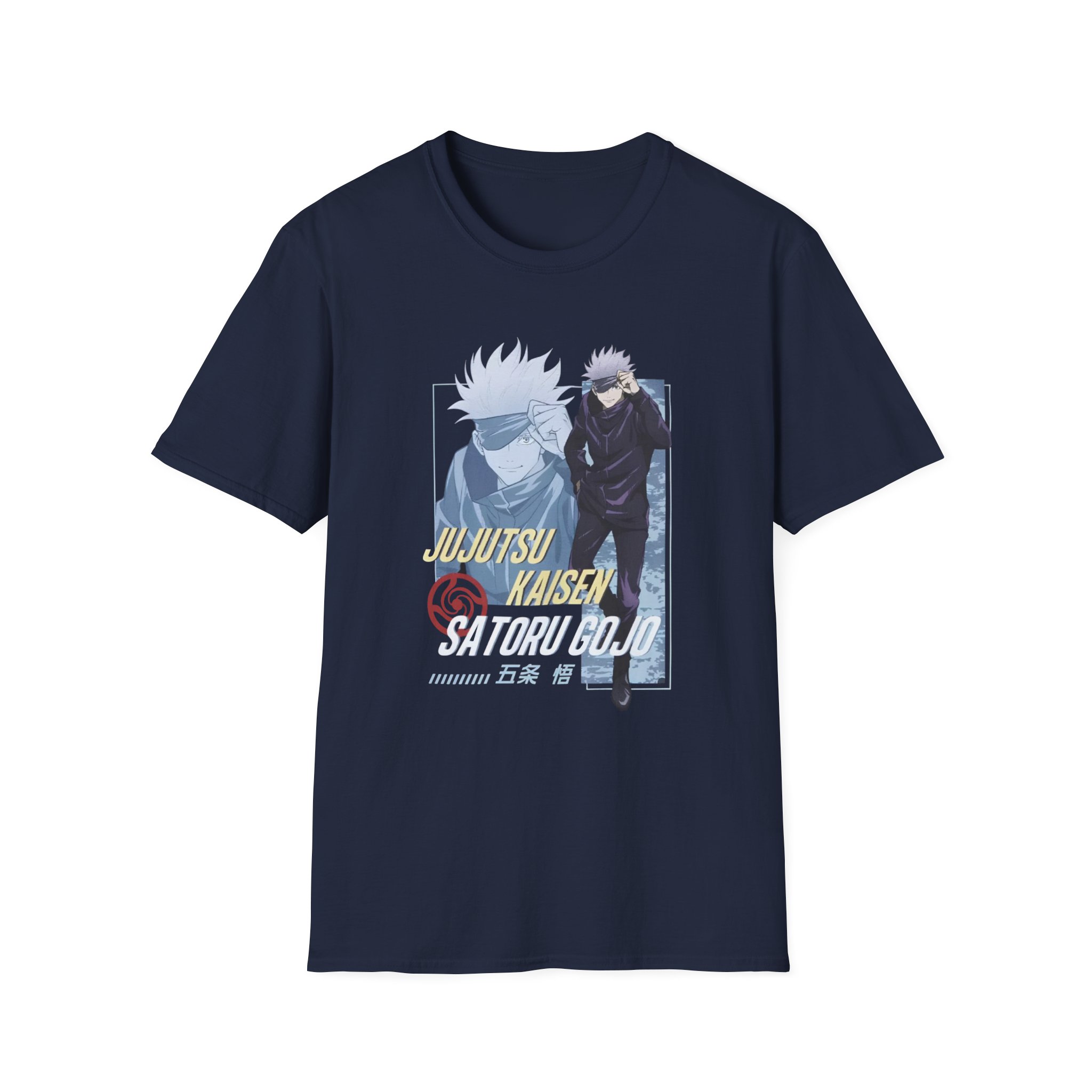 Jujutsu Kaisen Gojo Tonal Portrait Unisex Softstyle T-Shirt