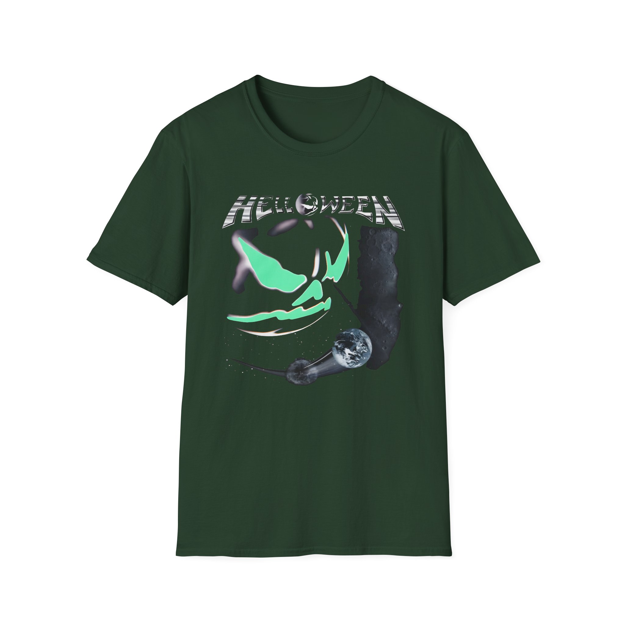 Helloween the Dark Ride Glow in the Dark Unisex Softstyle T-Shirt