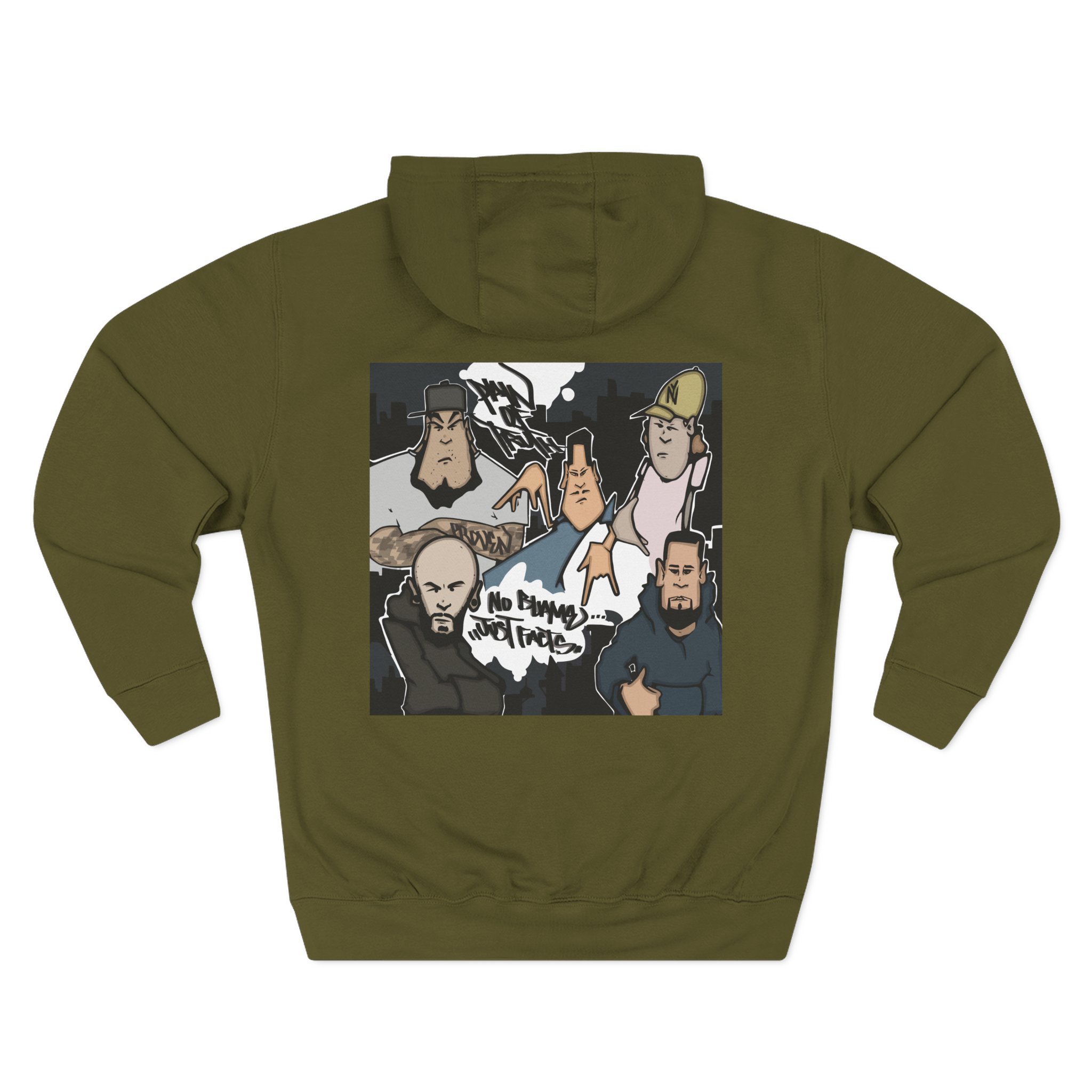 Pain of Truth No Blame...just Facts Three-Panel Fleece Hoodie