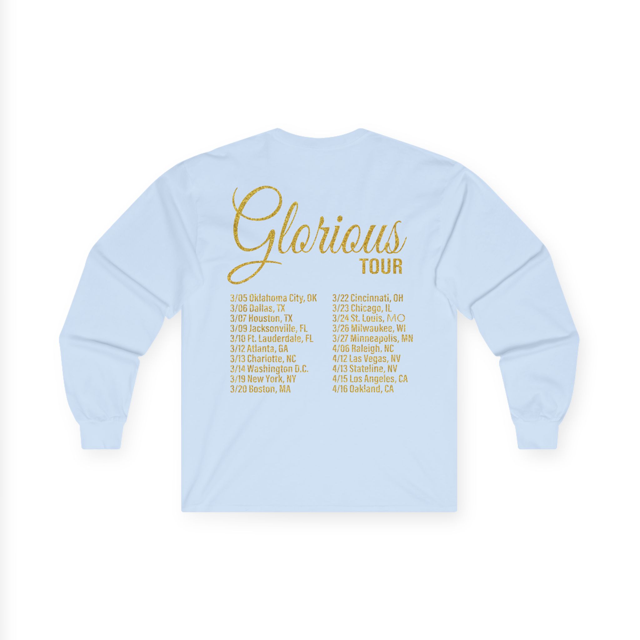 Glorilla Glorious Tour Unisex Ultra Cotton Long Sleeve Tee