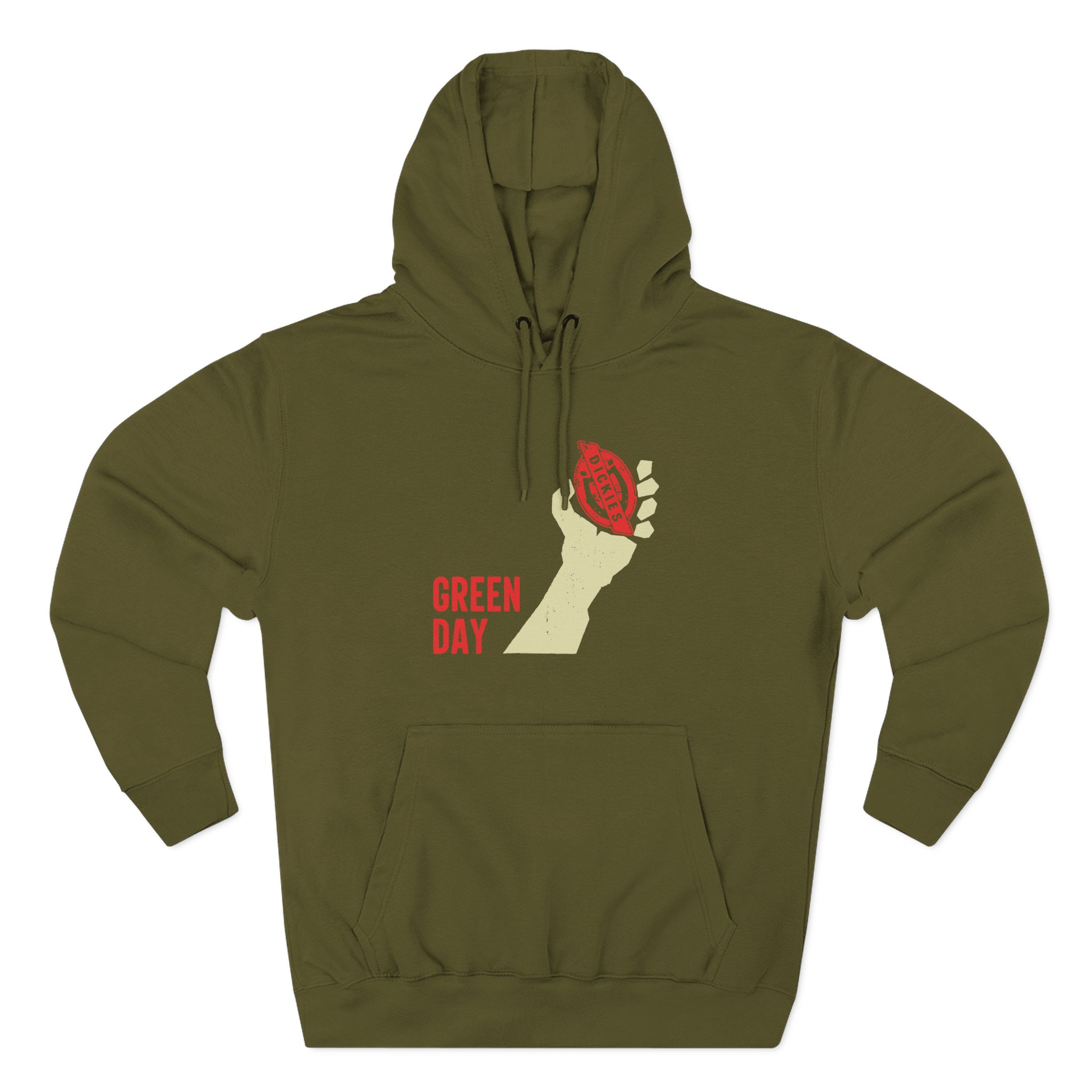 Green Day Dickies Heart Grenade Three-Panel Fleece Hoodie