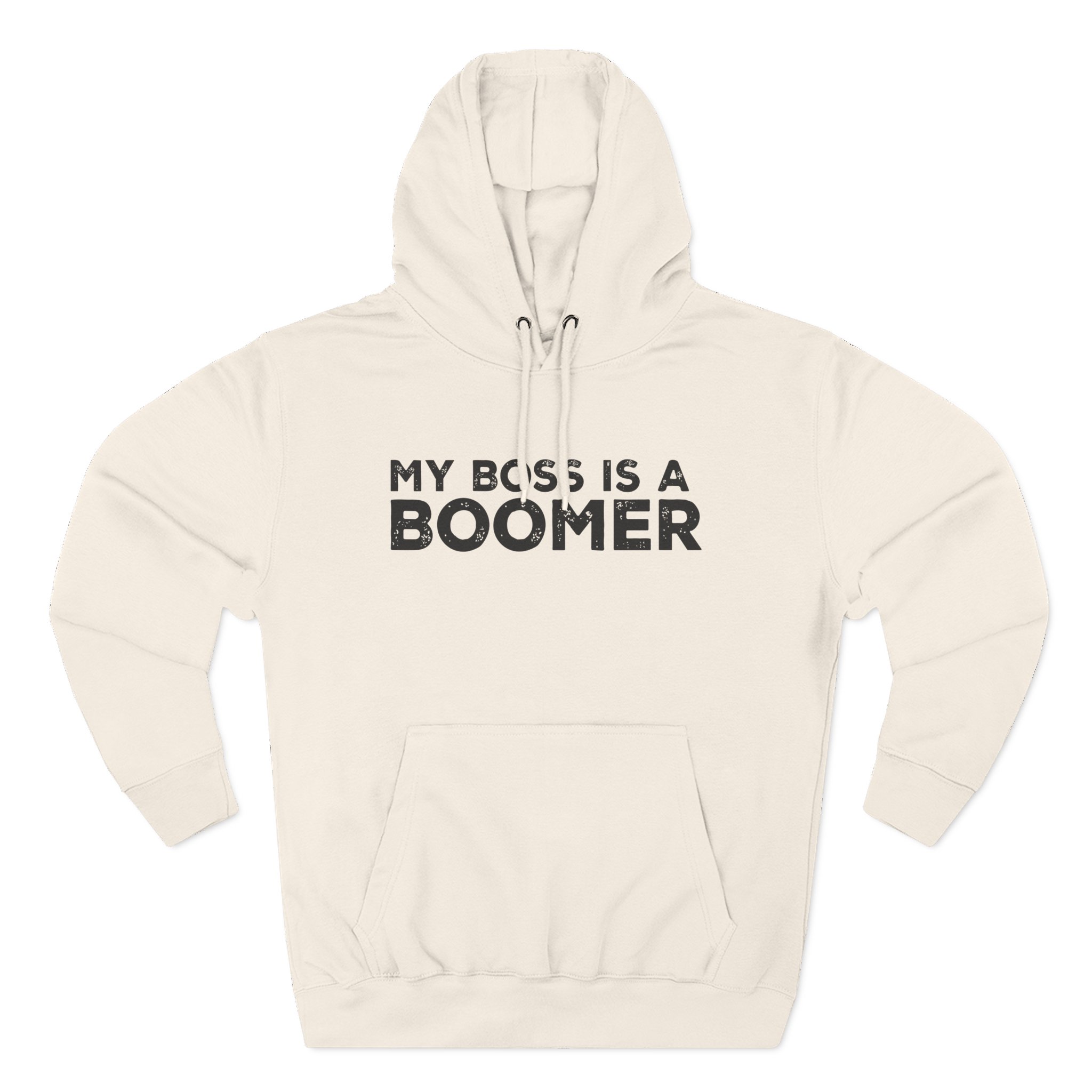 Kat Timpf My Boss is a Boomer Three-Panel Fleece Hoodie