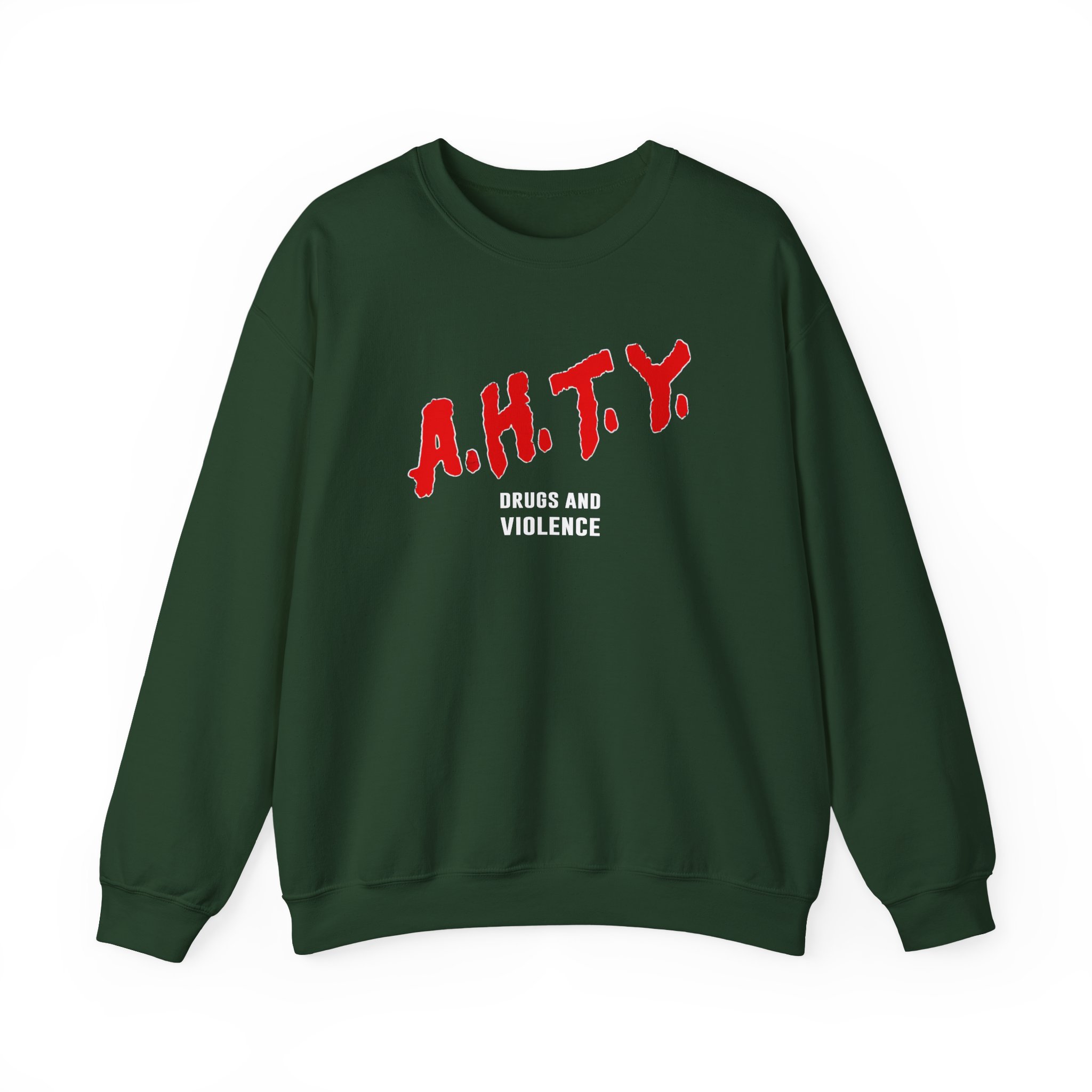 All Hail the Yeti Drugs and Violence Unisex Heavy Blendâ„¢ Crewneck Sweatshirt