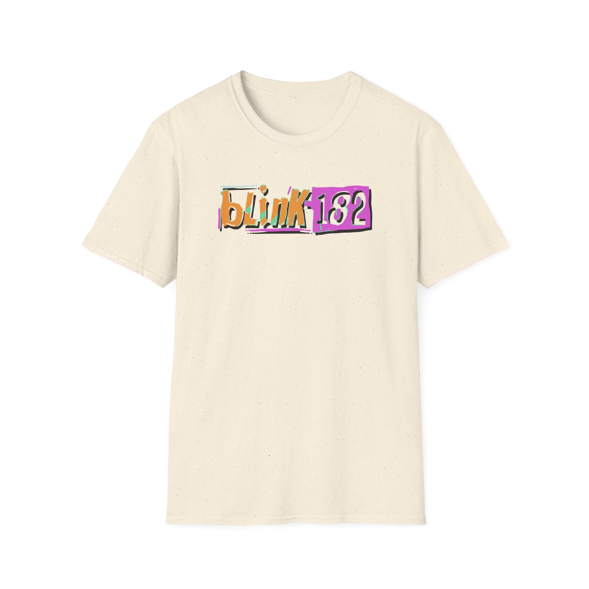 Blink 182 Logo Green Unisex Softstyle T-Shirt