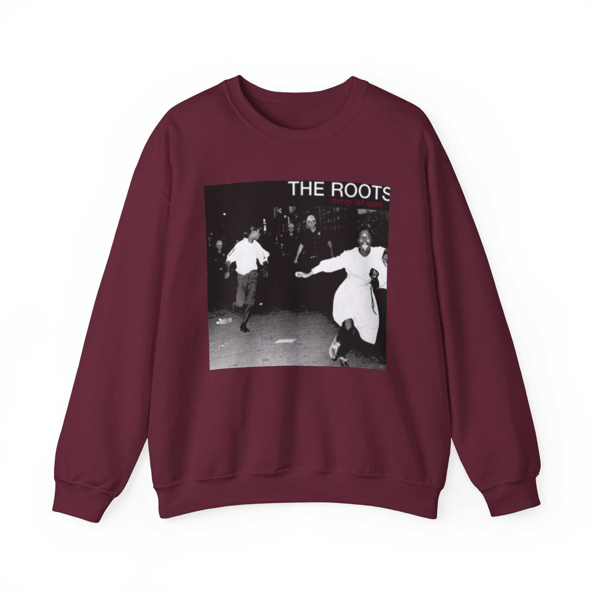 The Roots Things Fall Apart Album Cover Unisex Heavy Blendâ„¢ Crewneck Sweatshirt