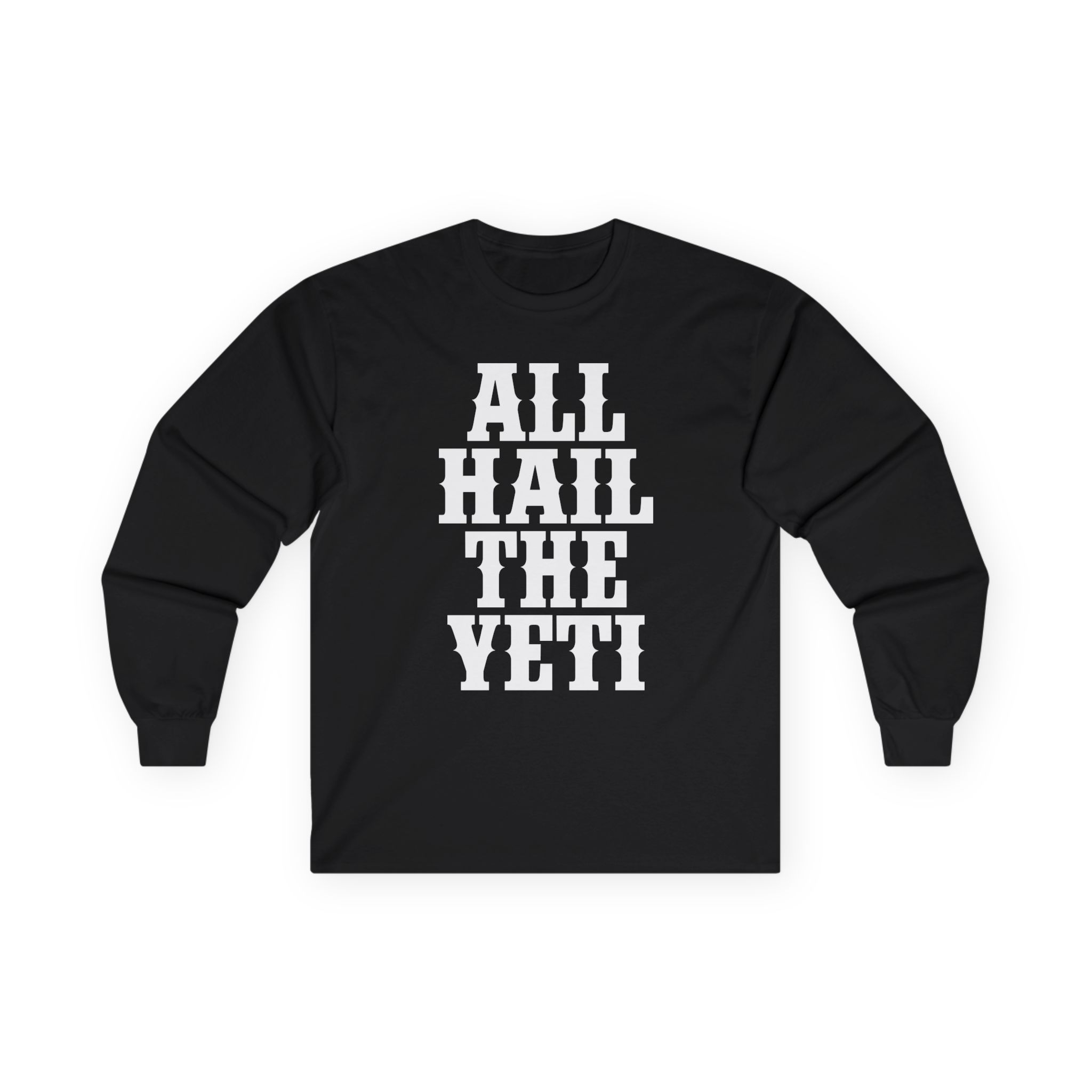 All Hail the Yeti Logo Unisex Ultra Cotton Long Sleeve Tee
