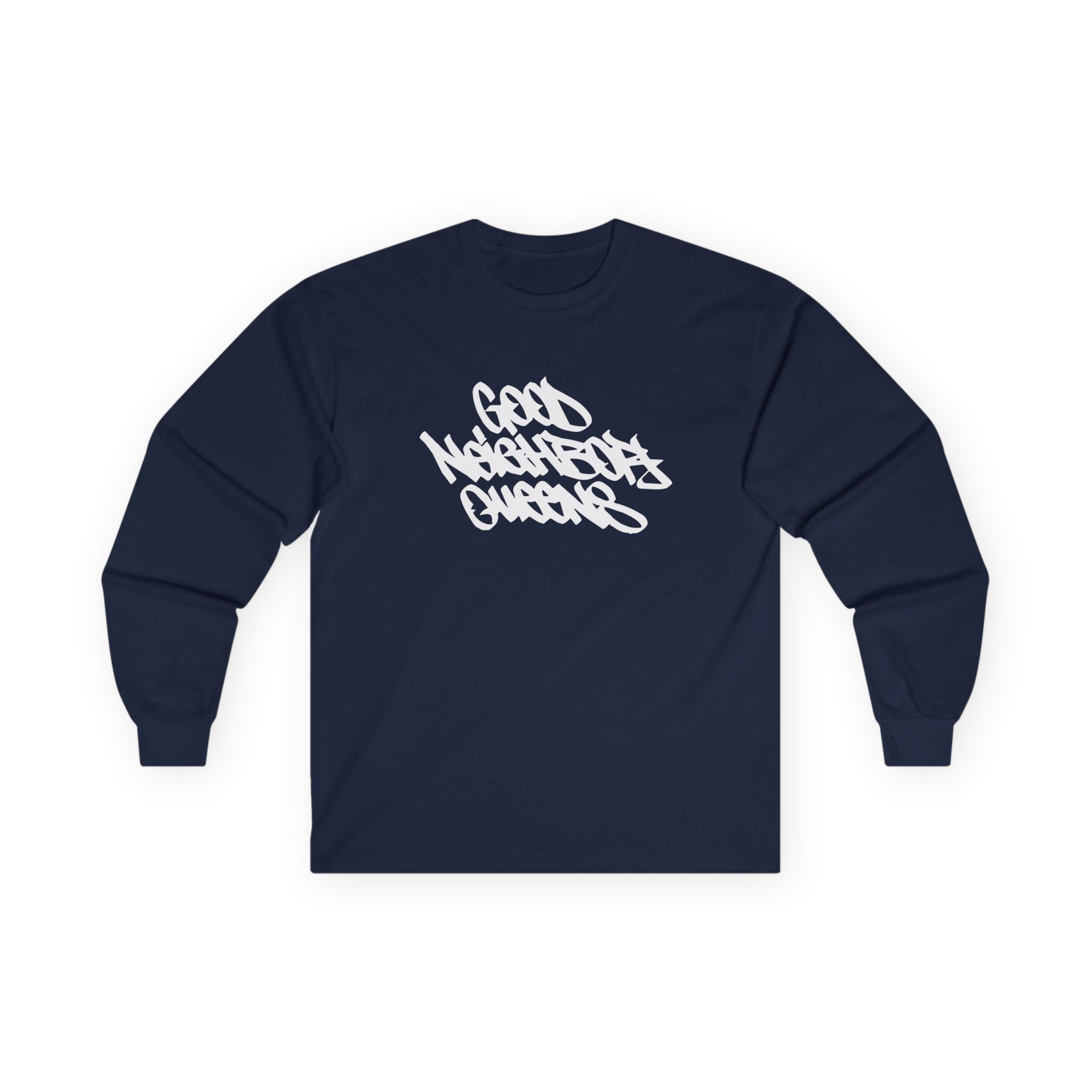 Good Neighbours Queens 3m Reflective Unisex Ultra Cotton Long Sleeve Tee