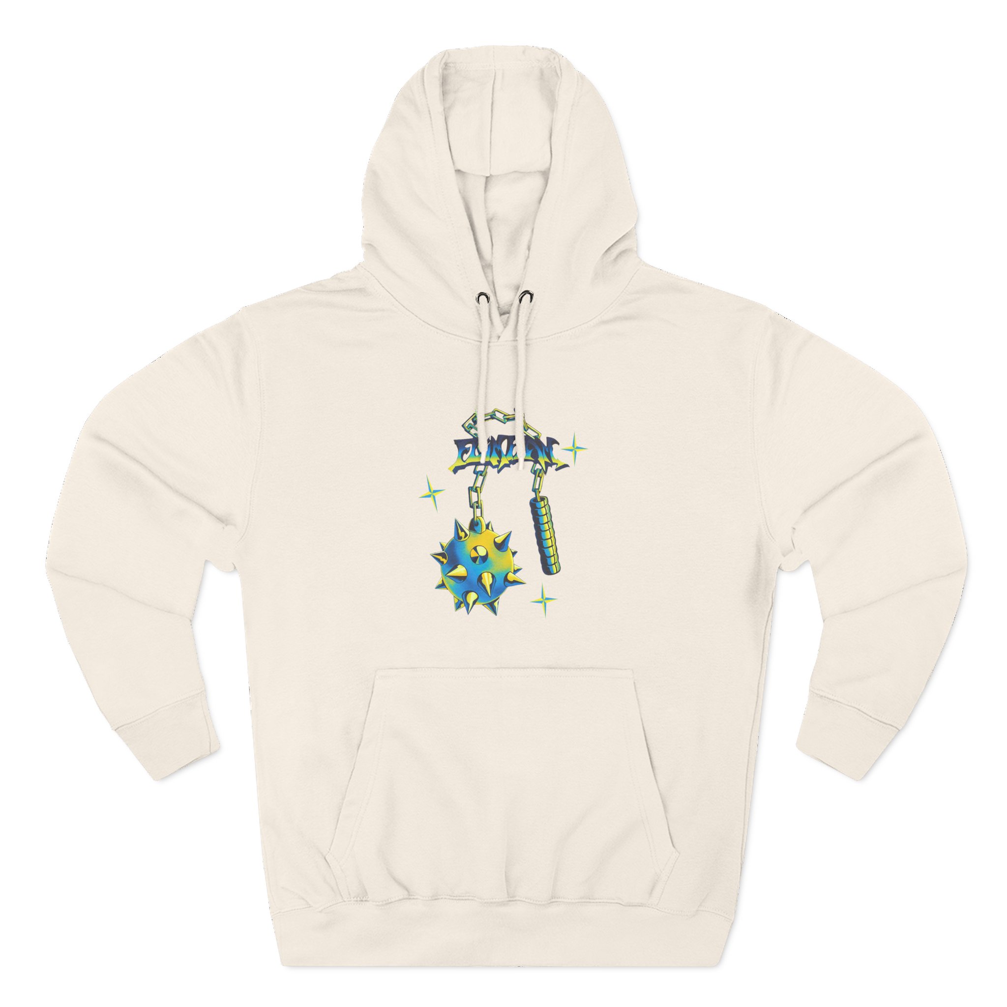 Flamingo Flim Flail Three-Panel Fleece Hoodie