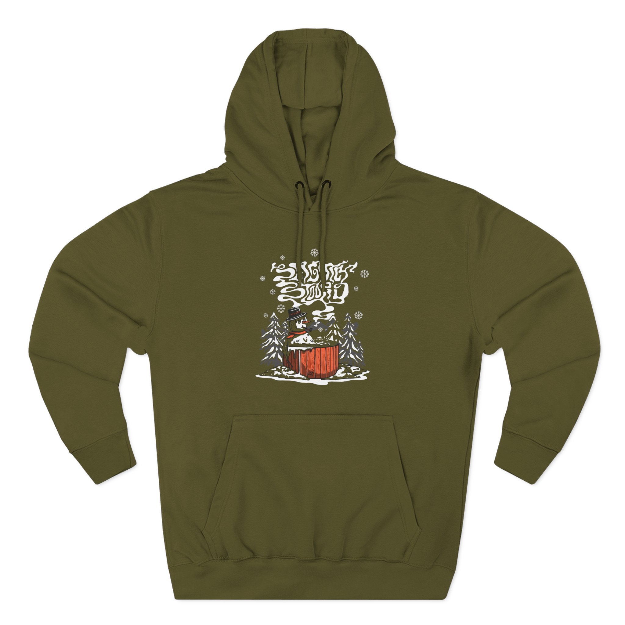 Slightly Stoopid Snowman Three-Panel Fleece Hoodie