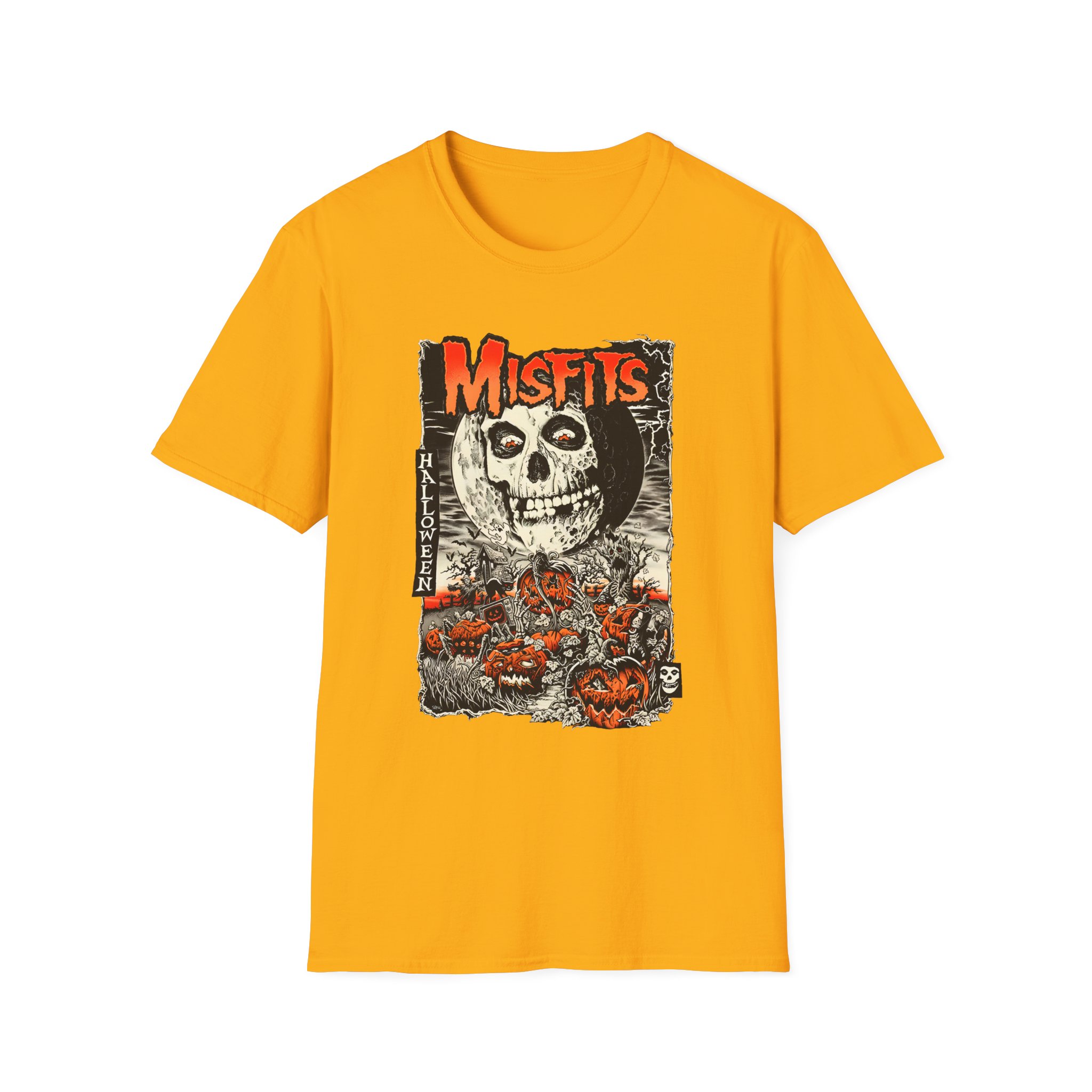 Misfits Fiendish Halloween by Mike Sutfin Unisex Softstyle T-Shirt