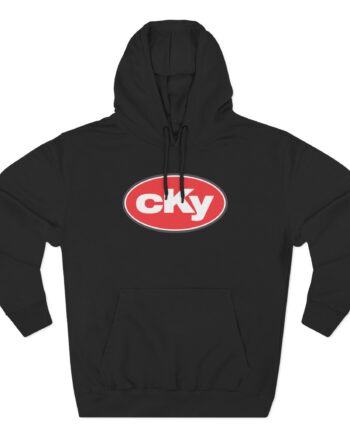CKY Oval Logo  Three-Panel Fleece Hoodie