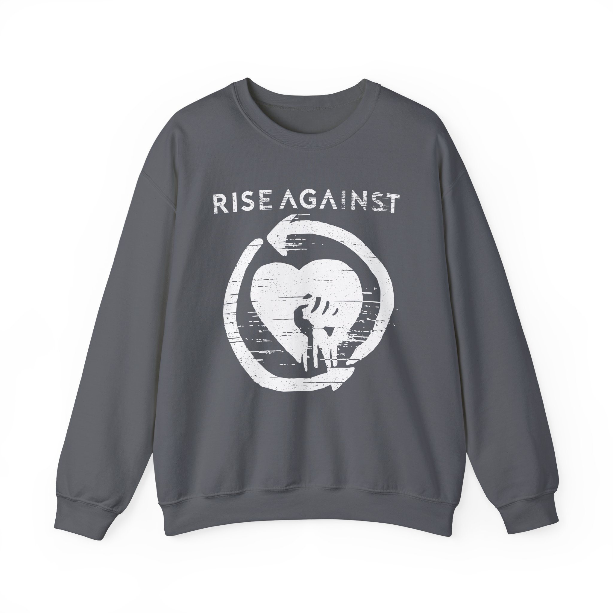 Rise Against Heartfist Babygrow Unisex Heavy Blendâ„¢ Crewneck Sweatshirt