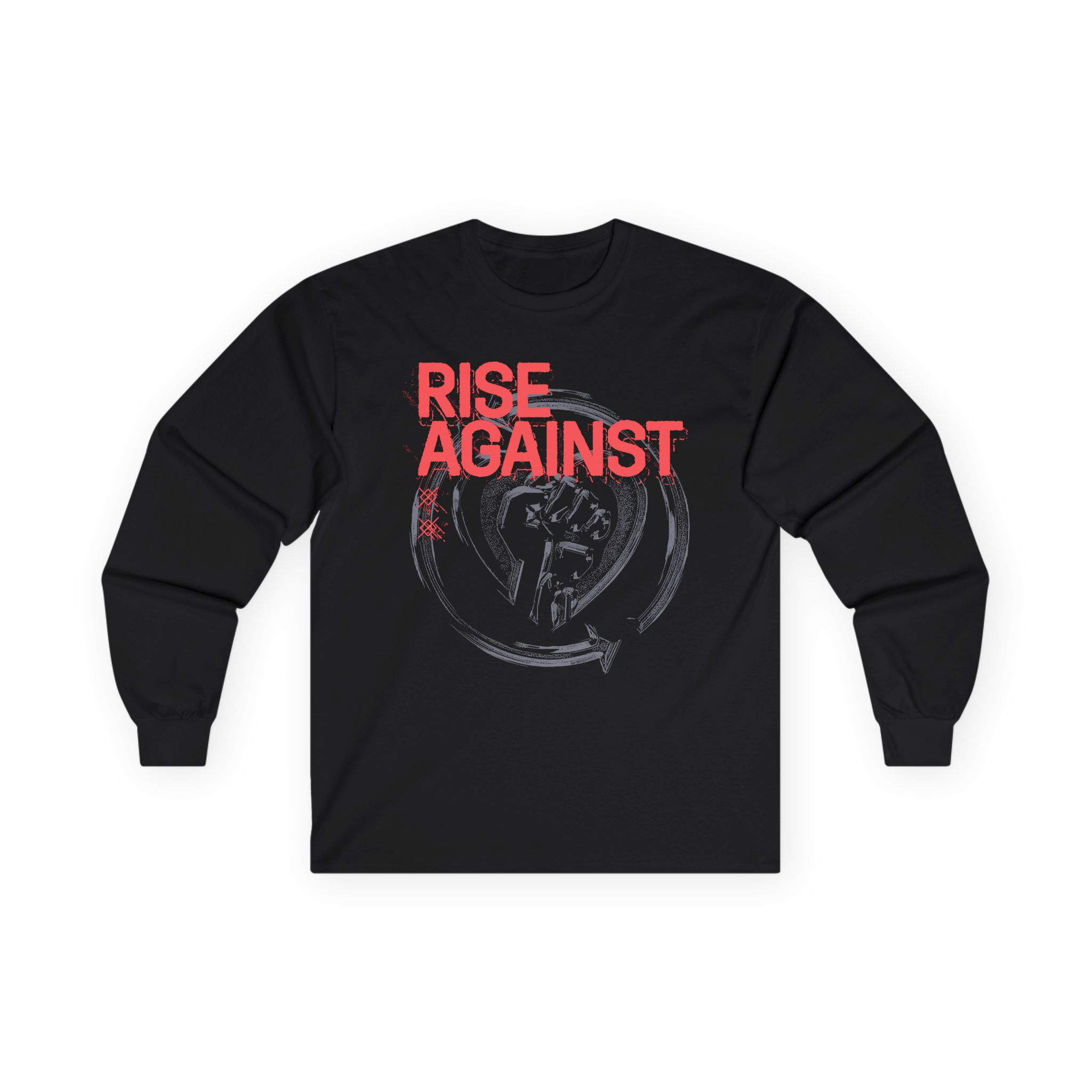 Rise Against Dual Heartfist Logo Unisex Ultra Cotton Long Sleeve Tee
