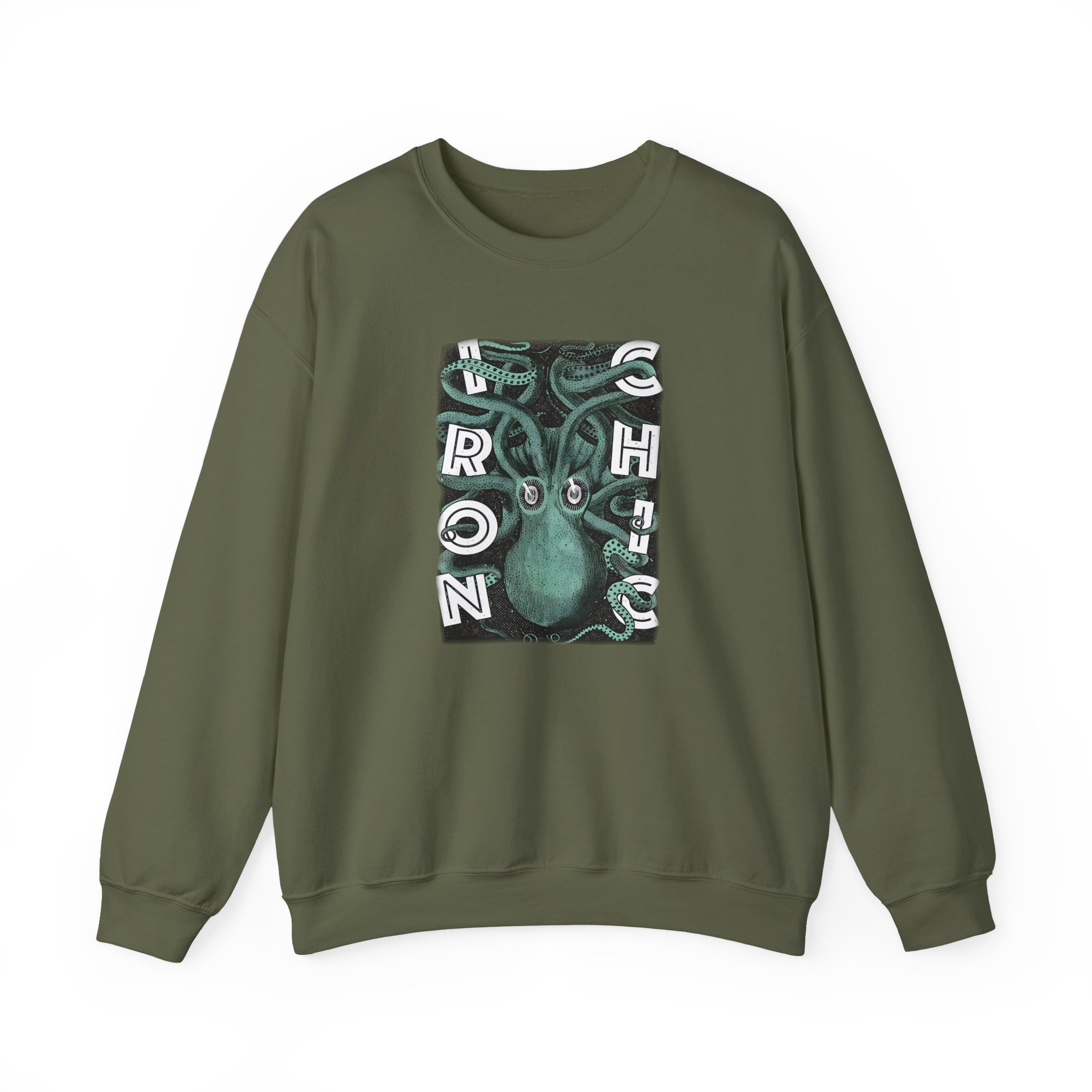 Iron Chic Octopus Unisex Heavy Blend Crewneck Sweatshirt