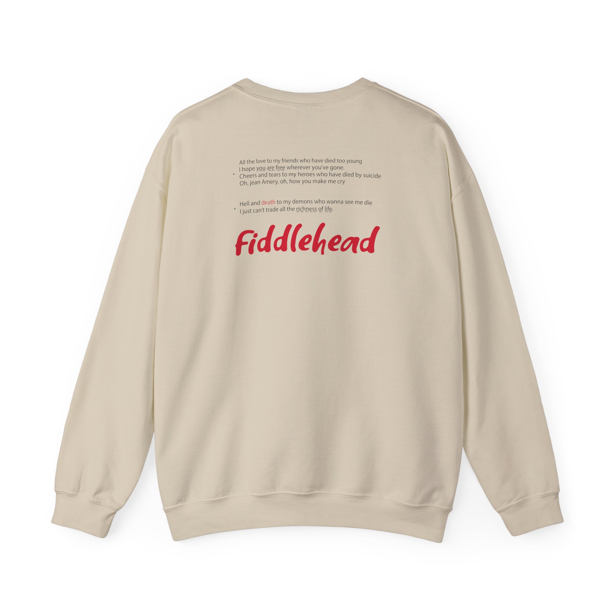 Fiddlehead Jean Emery Unisex Heavy Blendâ„¢ Crewneck Sweatshirt