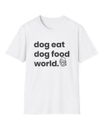 Niko B Dog Eat Dog Food World Unisex Softstyle T-shirt