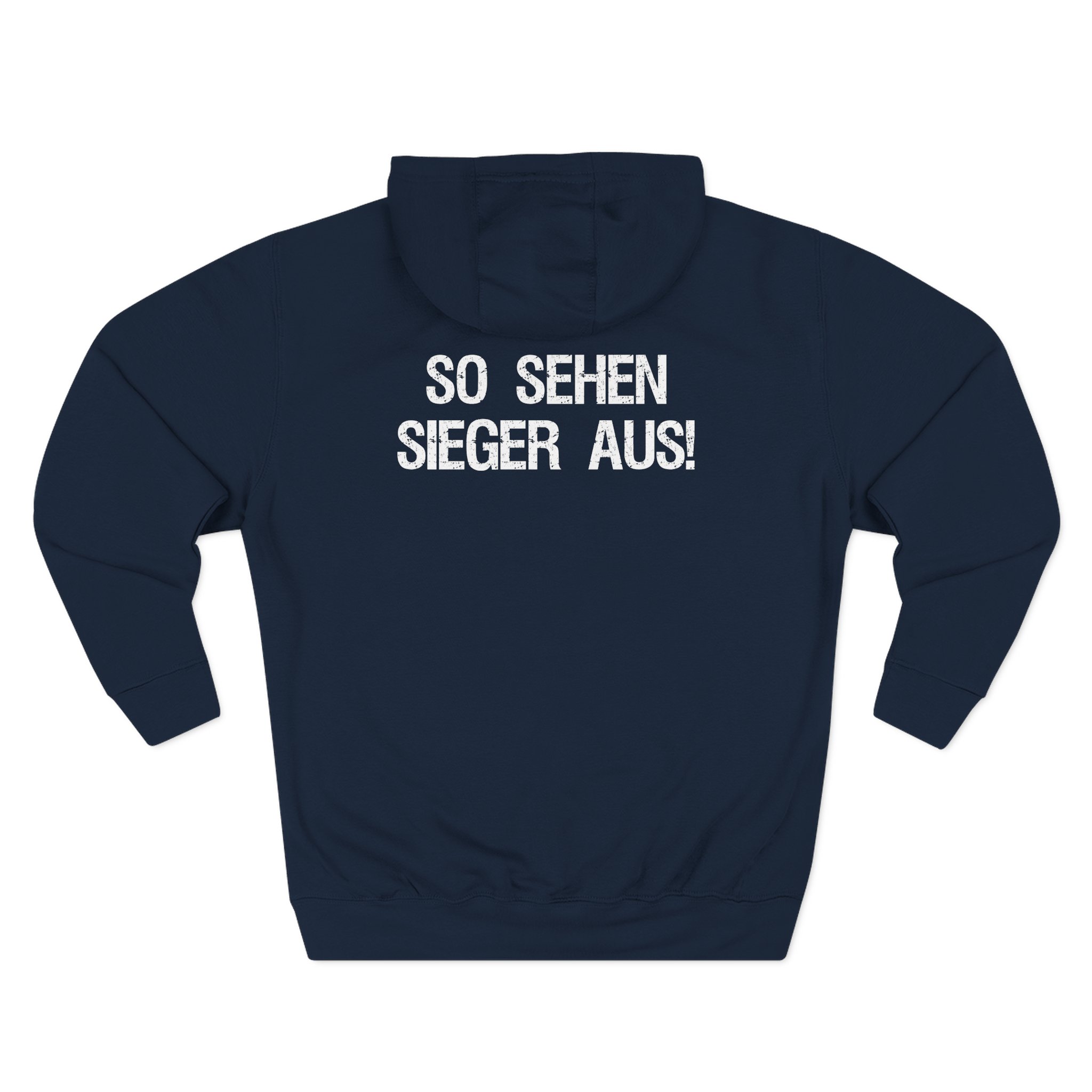 Tankard So Sehen Sieger Aus! Three-Panel Fleece Hoodie