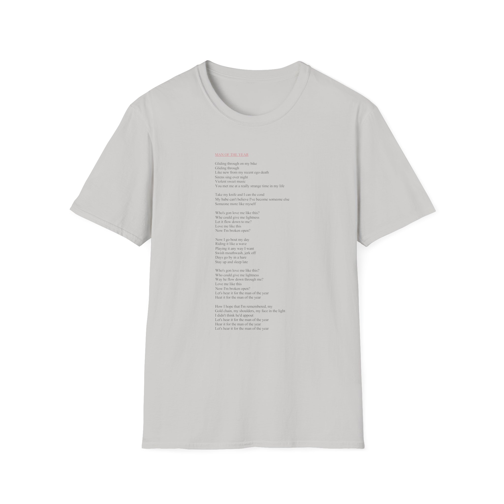 Lorde Moty Lyric Unisex Softstyle T-Shirt