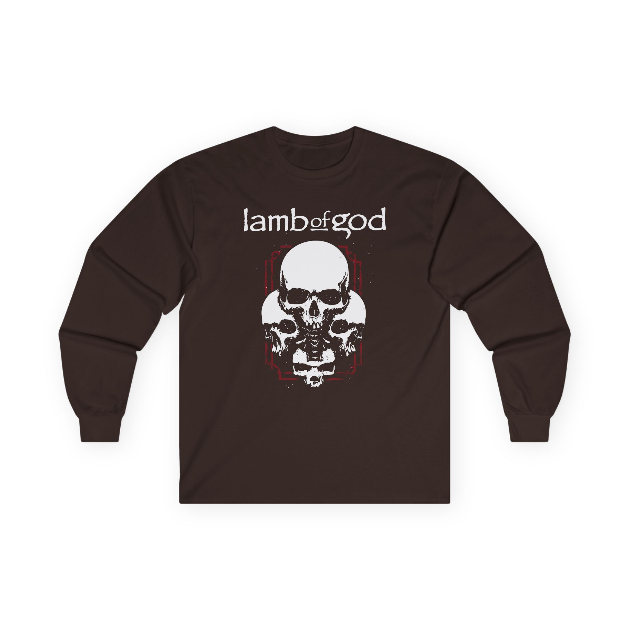 Lamb of God 4 Skulls Unisex Ultra Cotton Long Sleeve Tee