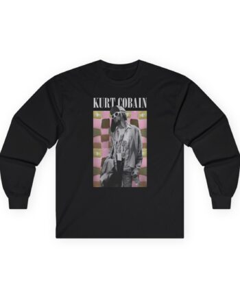 Kurt Cobain Checkered Unisex Ultra Cotton Long Sleeve Tee
