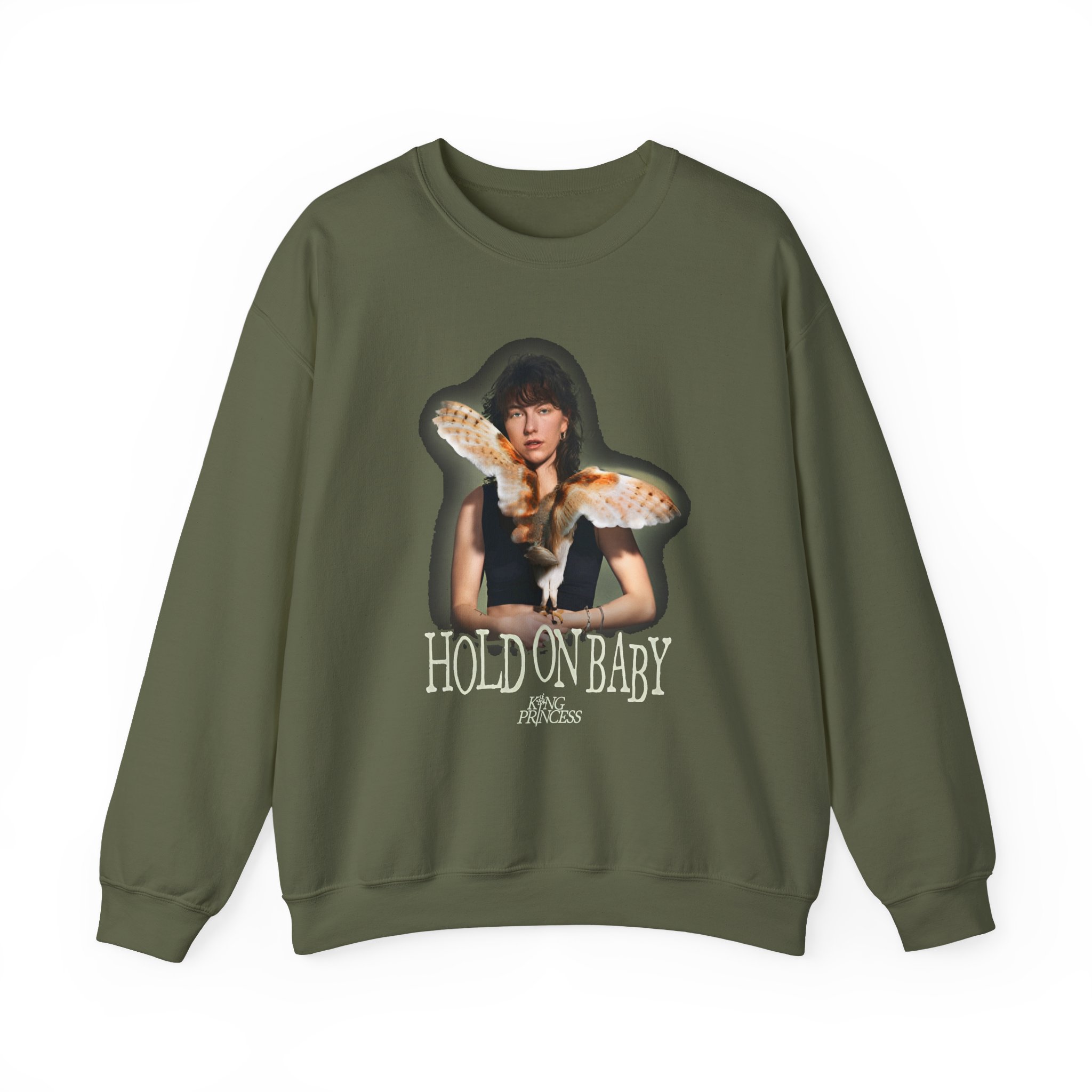 King Princess Hold on Baby Unisex Heavy Blendâ„¢ Crewneck Sweatshirt