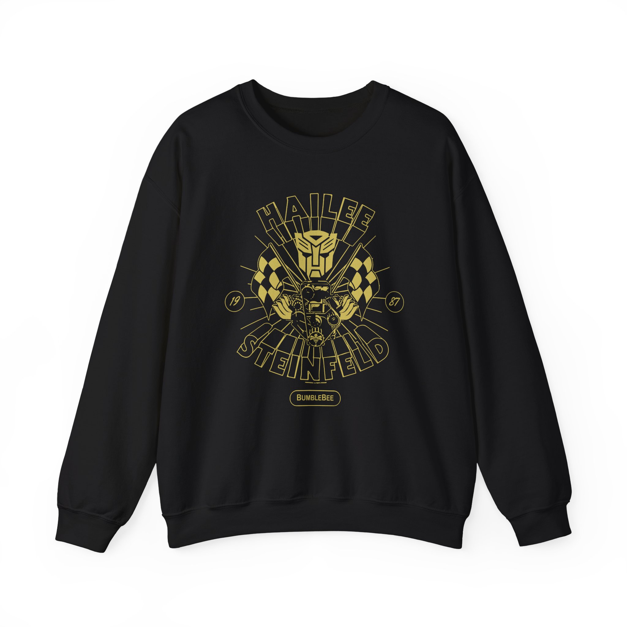 Hailee Steinfeld Bumblebee Garage Unisex Heavy Blendâ„¢ Crewneck Sweatshirt