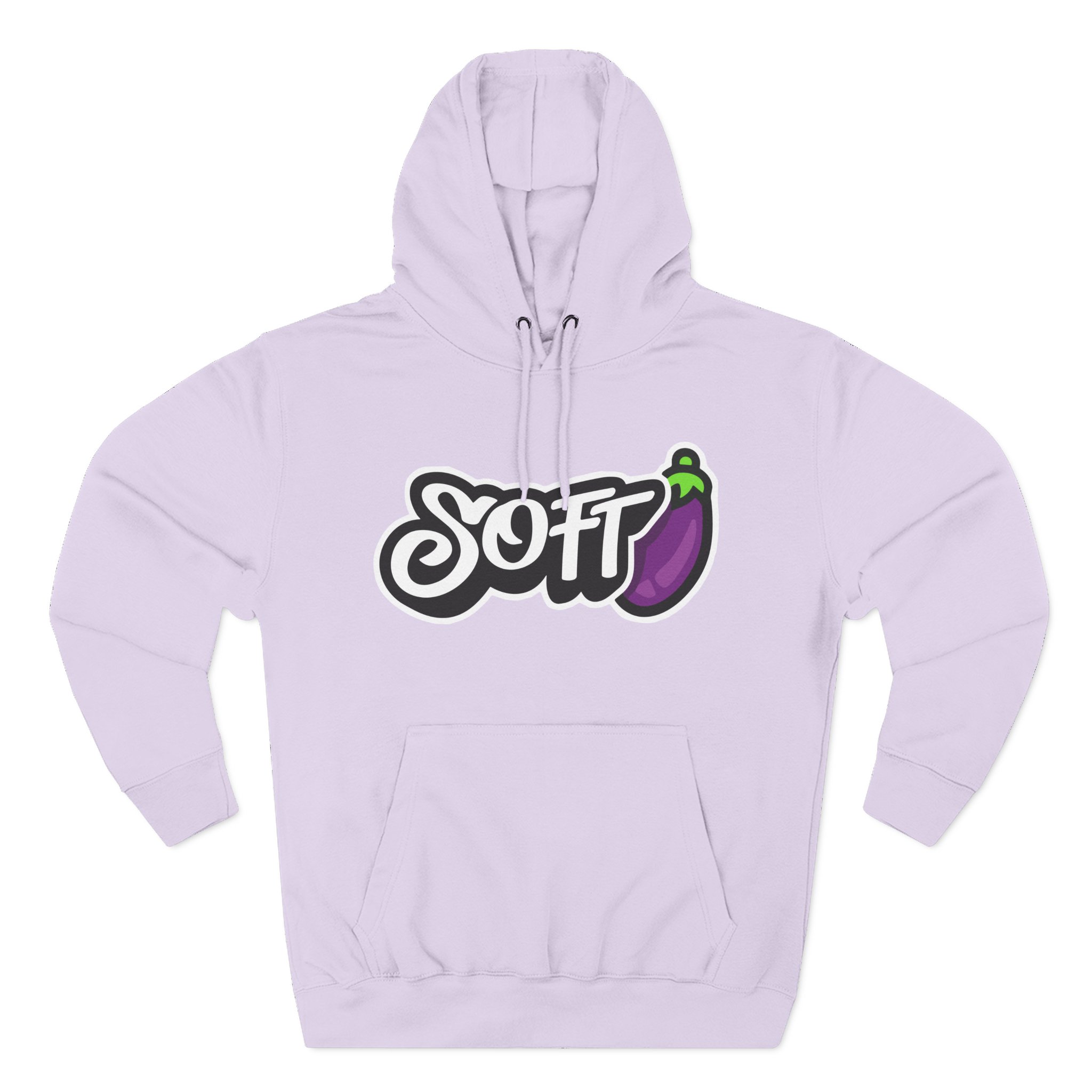 Softwilly Soft Three-Panel Fleece Hoodie