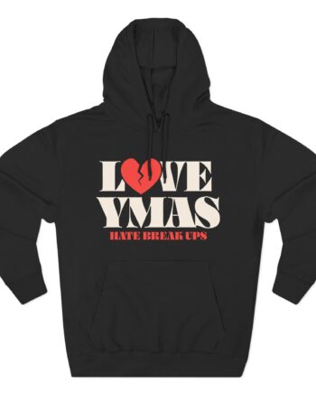 You Me at Six Love Ymas, Hate Breakups Three-Panel Fleece Hoodie