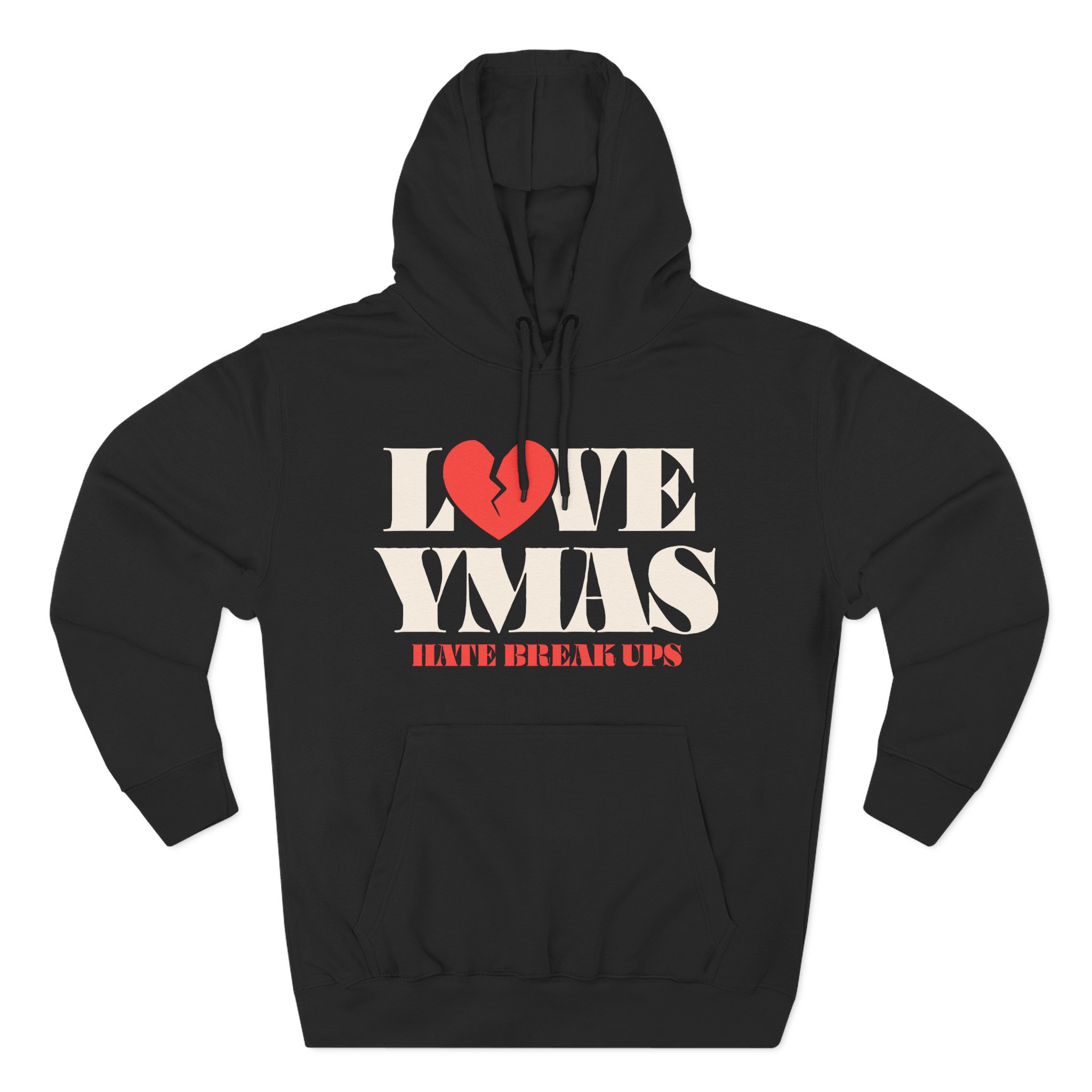 You Me at Six Love Ymas, Hate Breakups Three-Panel Fleece Hoodie