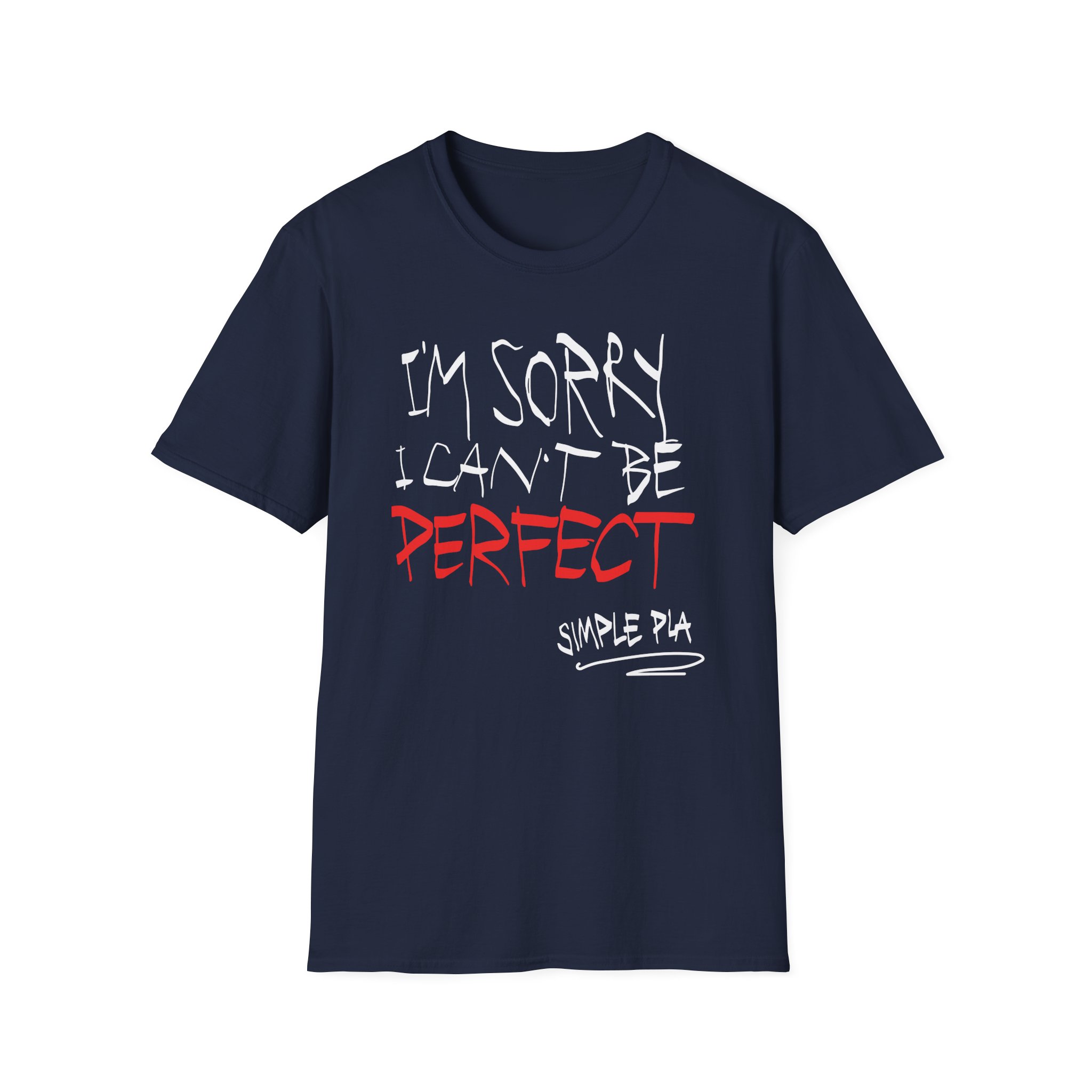 Simple Plan I'm Sorry I Can't Be Perfect Unisex Softstyle T-Shirt