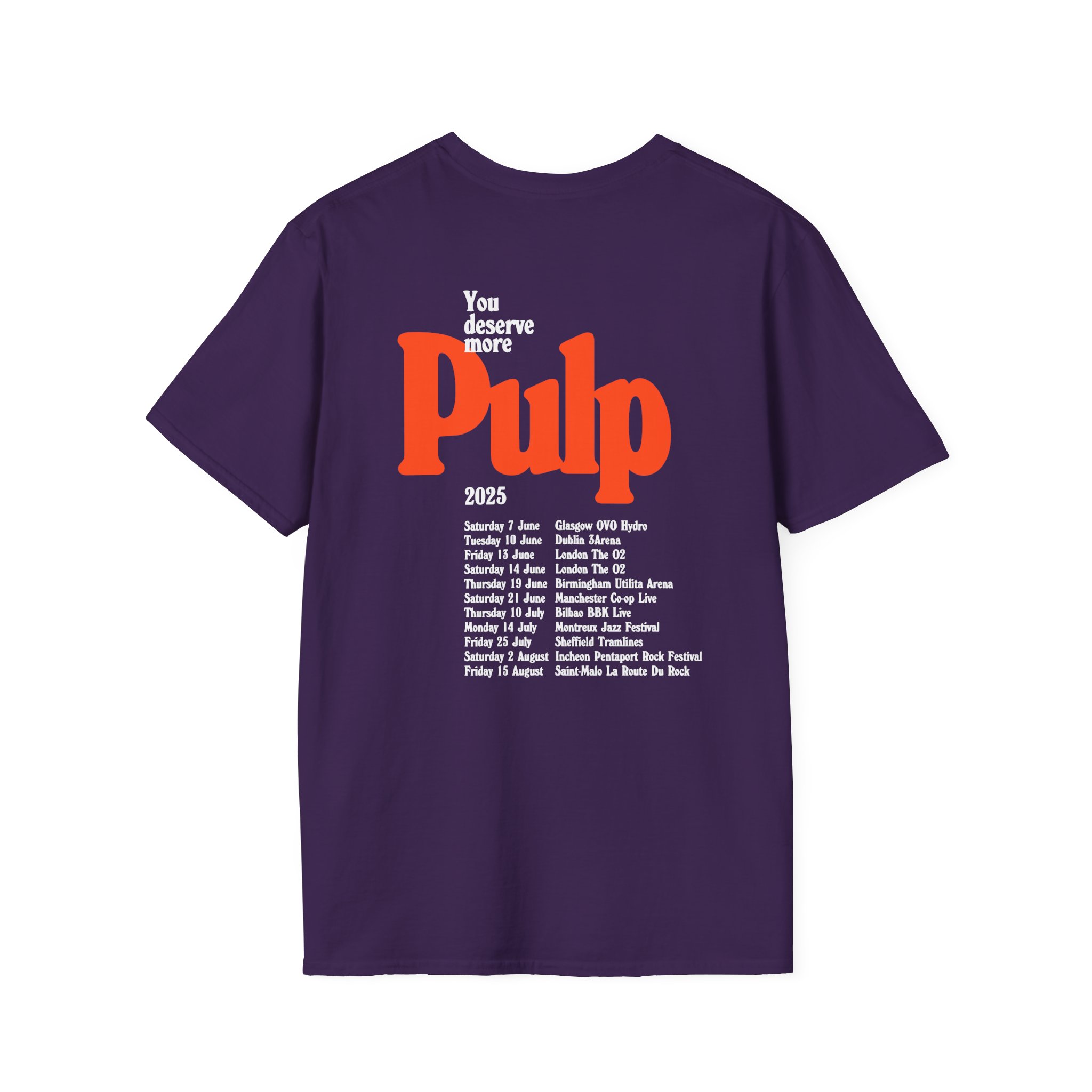 Pulp More 2025 Tour Unisex Softstyle T-Shirt