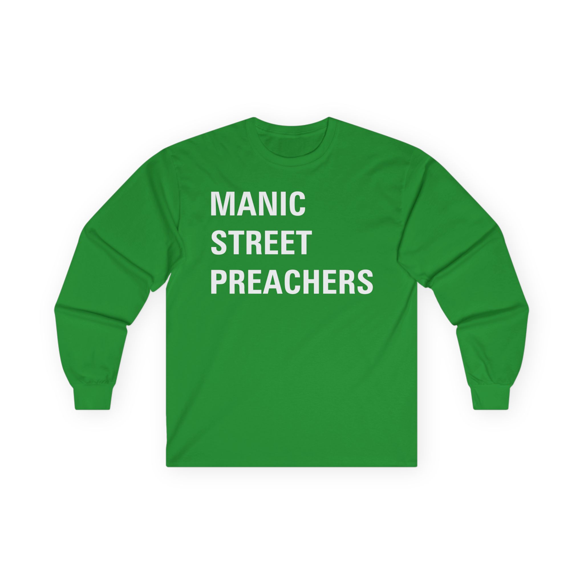 Manic Street Preachers Block Logo Unisex Ultra Cotton Long Sleeve Tee