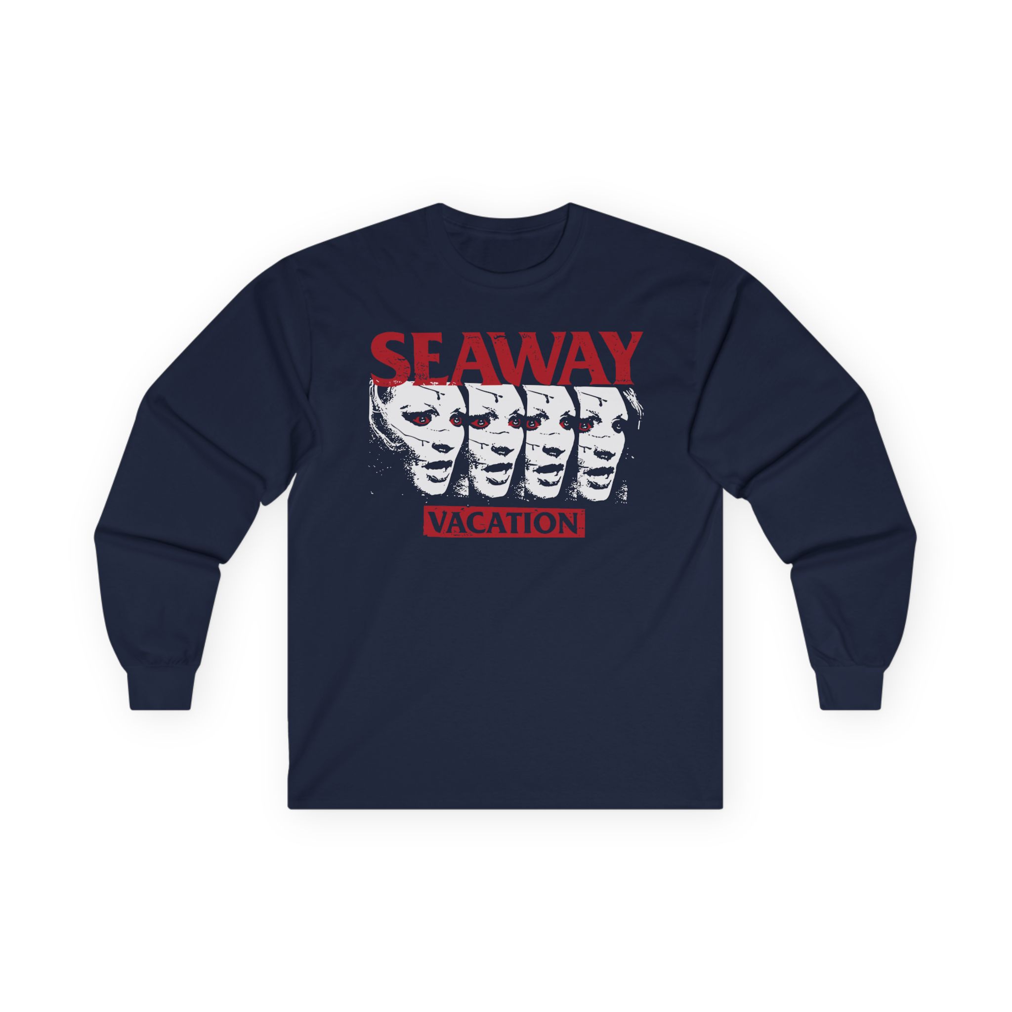Seaway Vacation Face Unisex Ultra Cotton Long Sleeve Tee