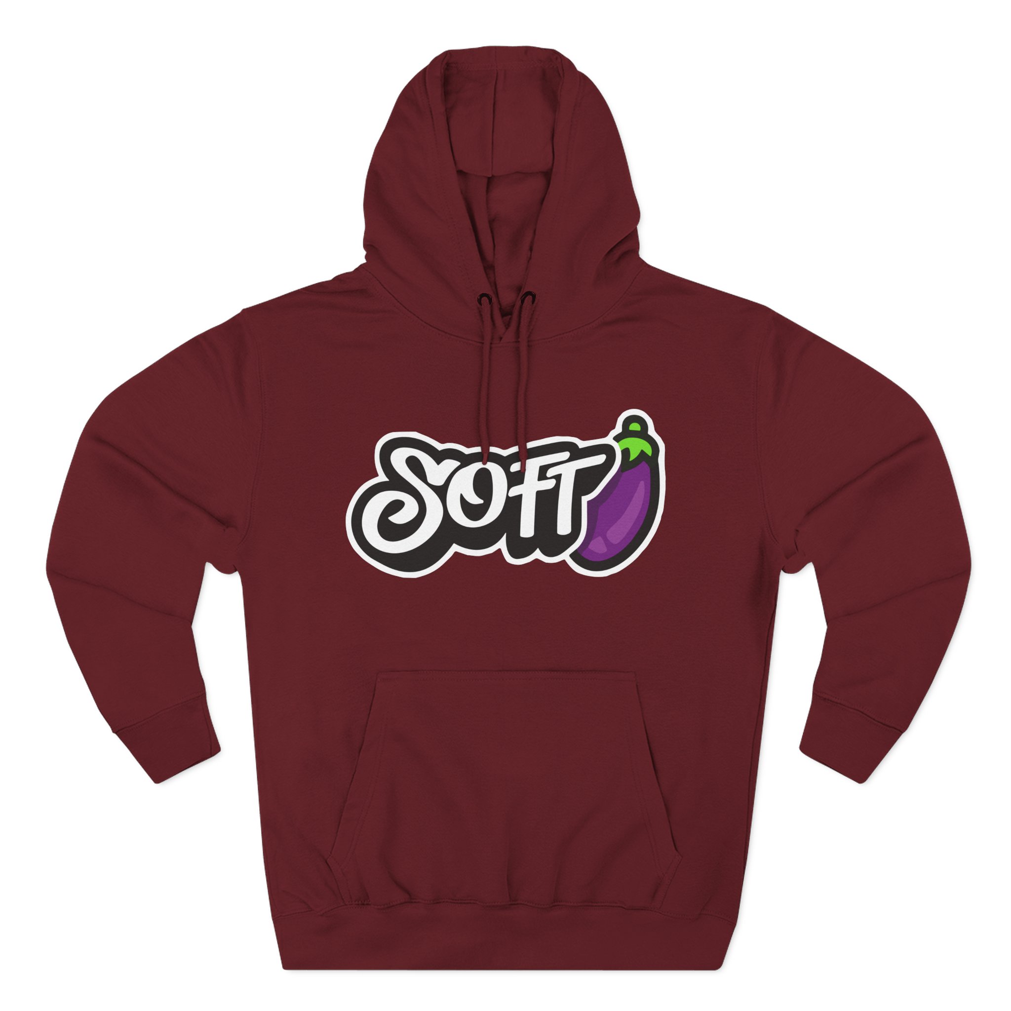 Softwilly Soft Three-Panel Fleece Hoodie