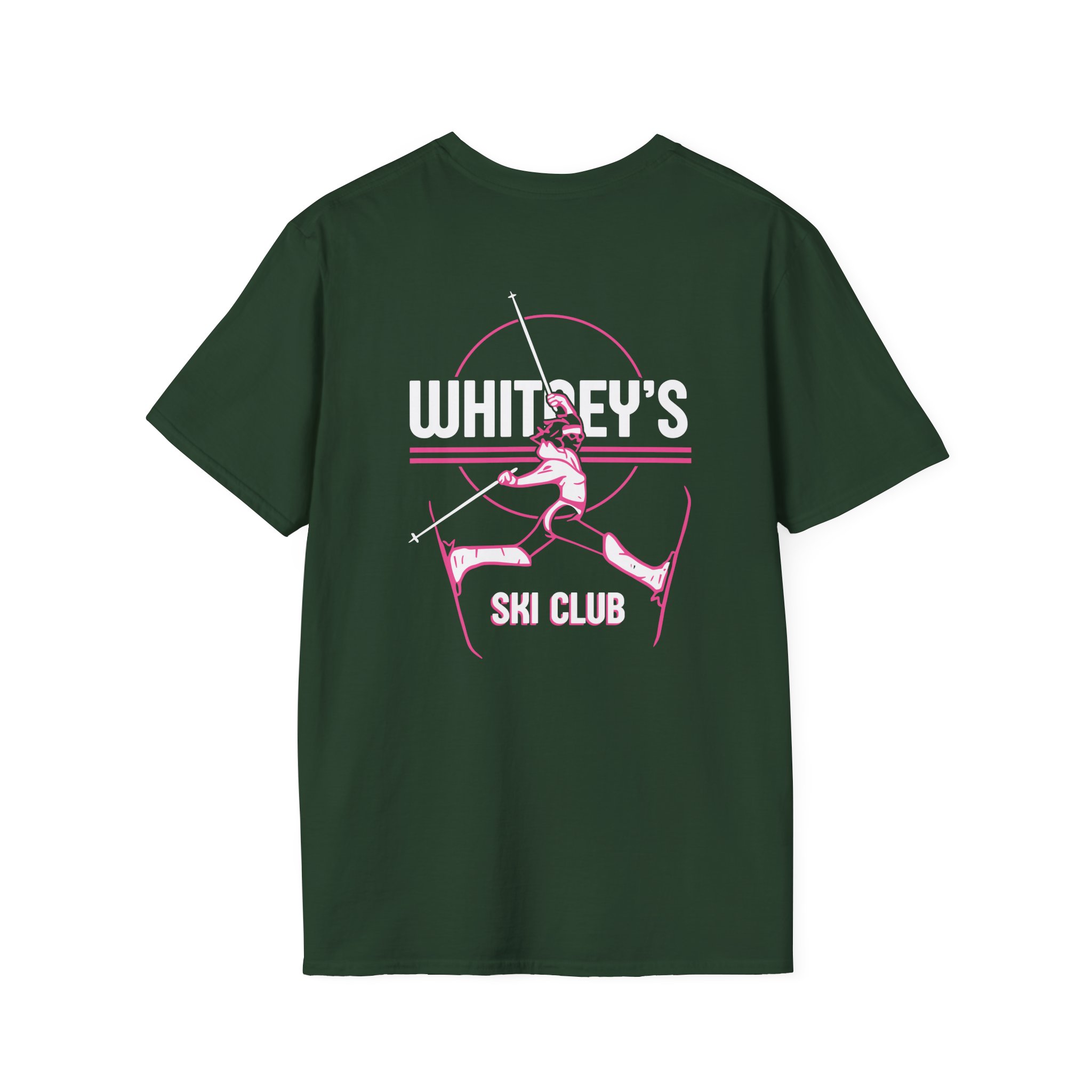 Spittin Chiclets Whitney's Ski Club Unisex Softstyle T-Shirt