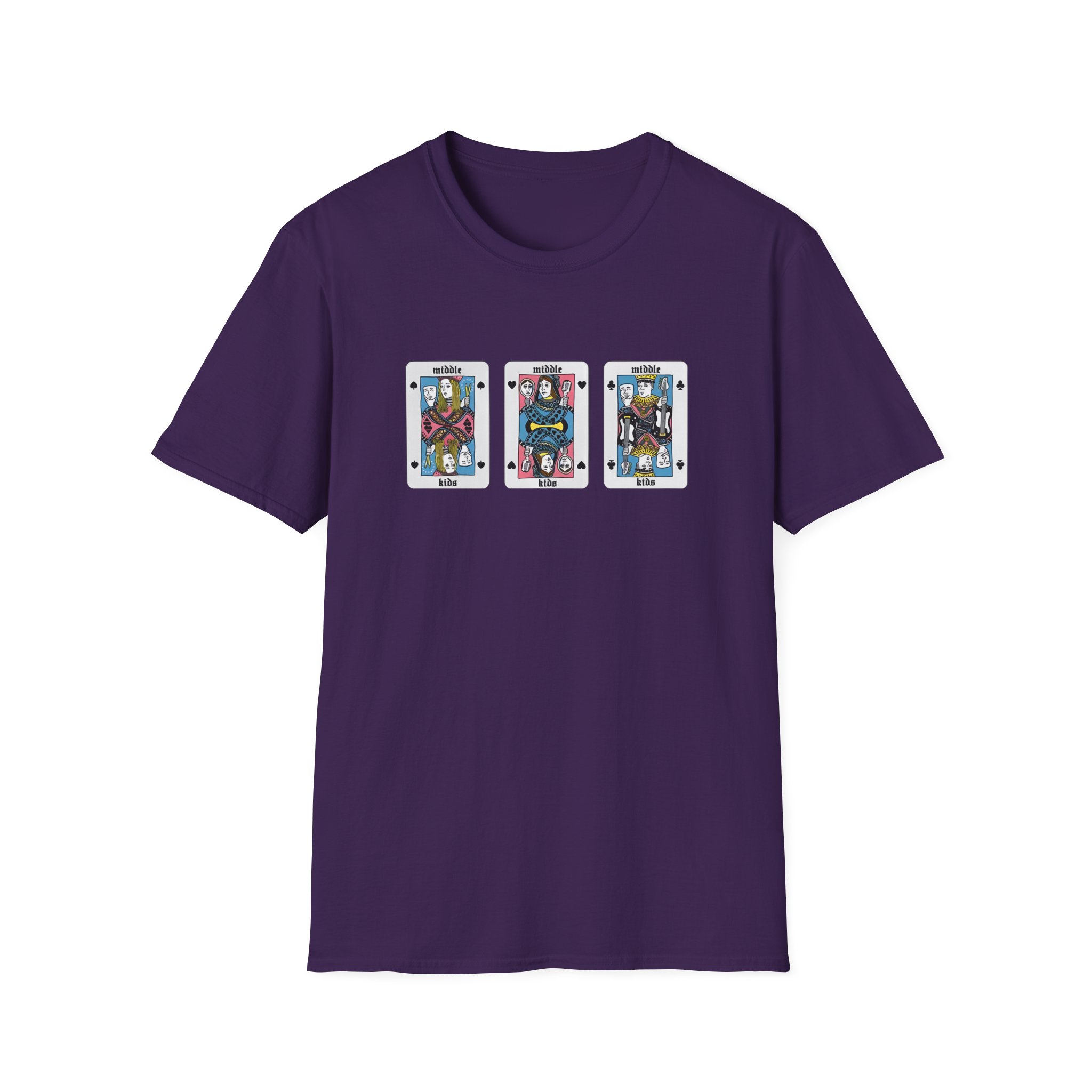 Middle Kids Playing Cards Unisex Softstyle T-Shirt