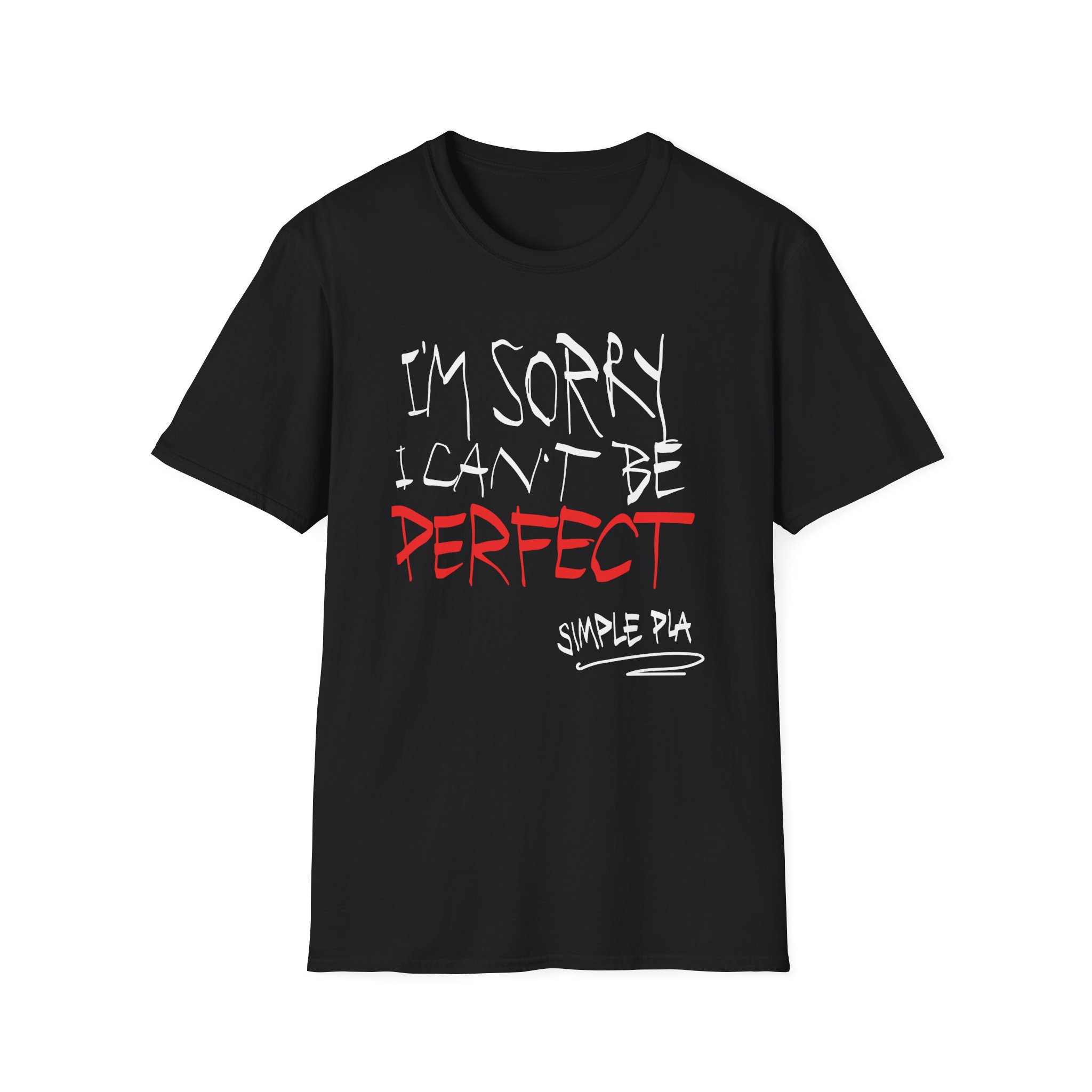 Simple Plan I'm Sorry I Can't Be Perfect Unisex Softstyle T-Shirt