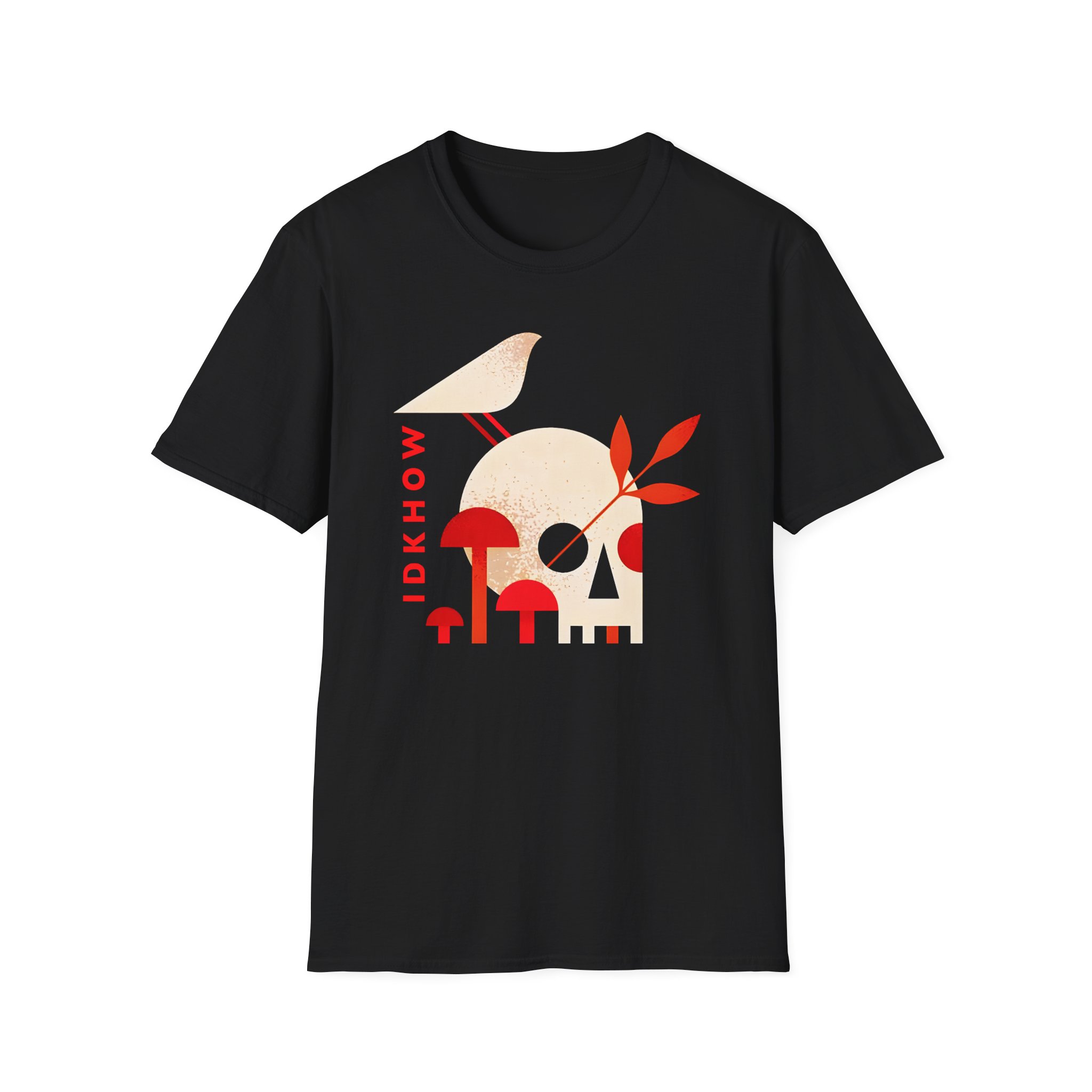 iDKHOW Skull Mushroom Unisex Softstyle T-Shirt