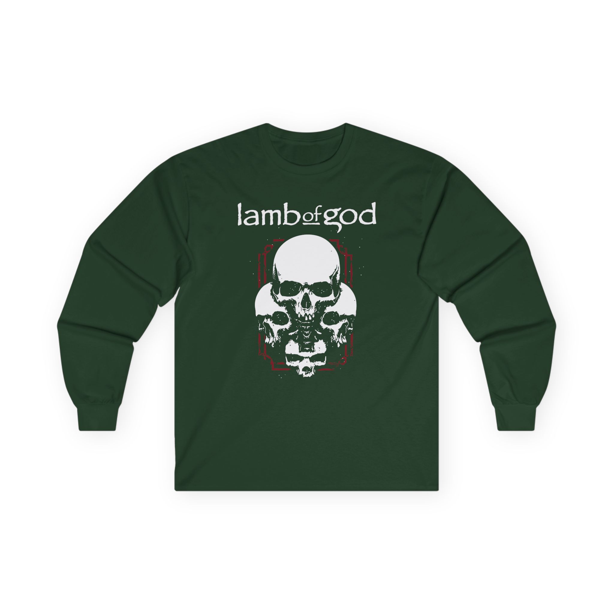 Lamb of God 4 Skulls Unisex Ultra Cotton Long Sleeve Tee