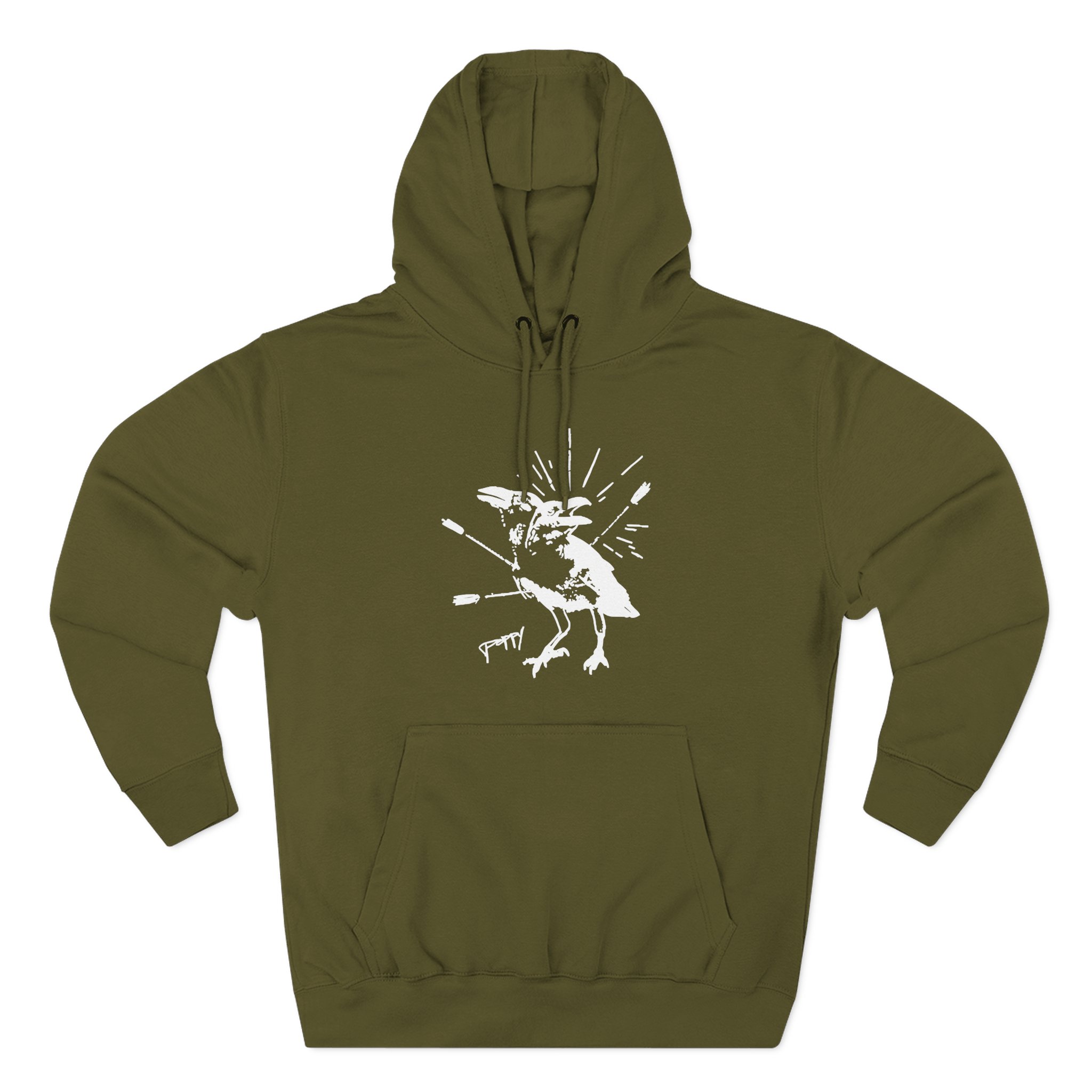 Poppy Coward Birds Three-Panel Fleece Hoodie