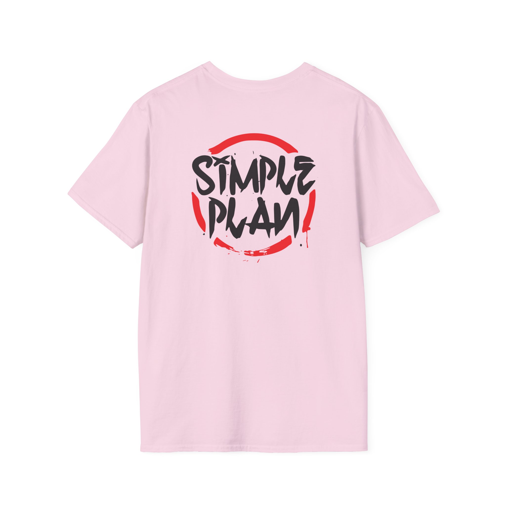 Simple Plan Circle Splat Unisex Softstyle T-Shirt