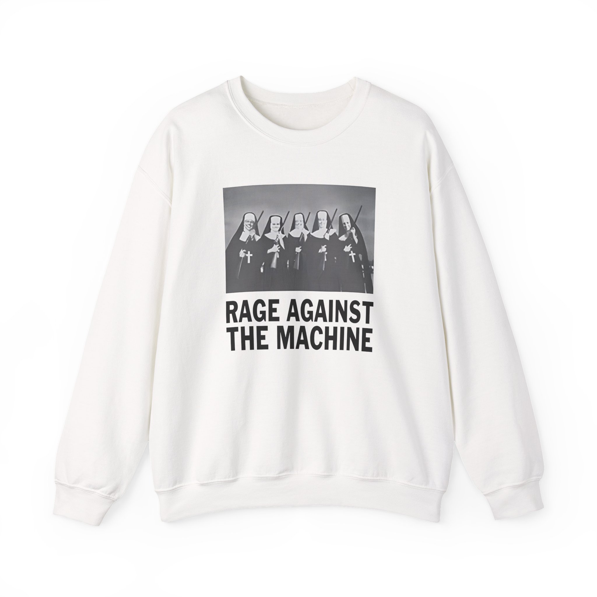 Rage Against the Machine Nuns and Guns Unisex Heavy Blendâ„¢ Crewneck Sweatshirt