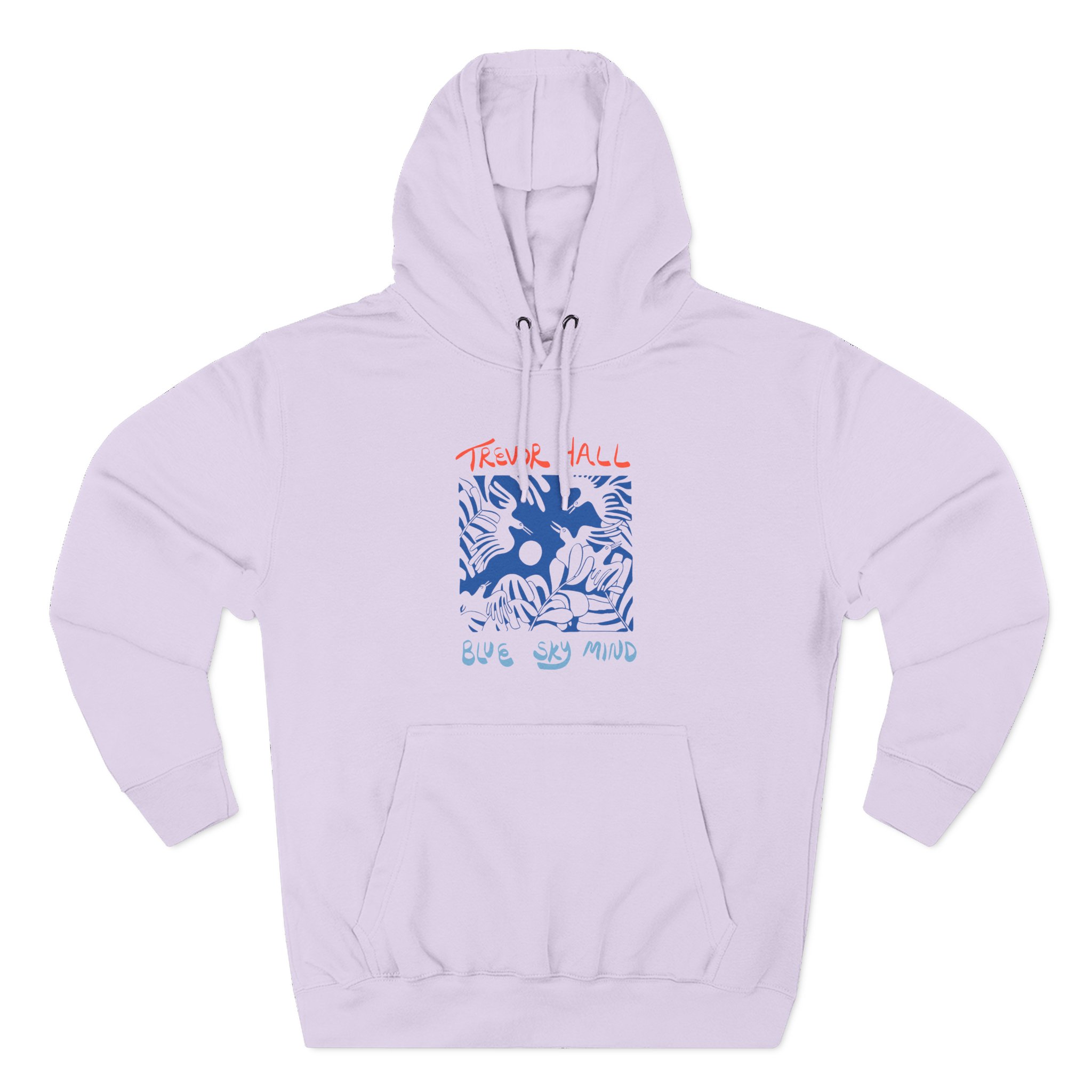 Trevor Hall Blue Sky Mind Birds Three-Panel Fleece Hoodie