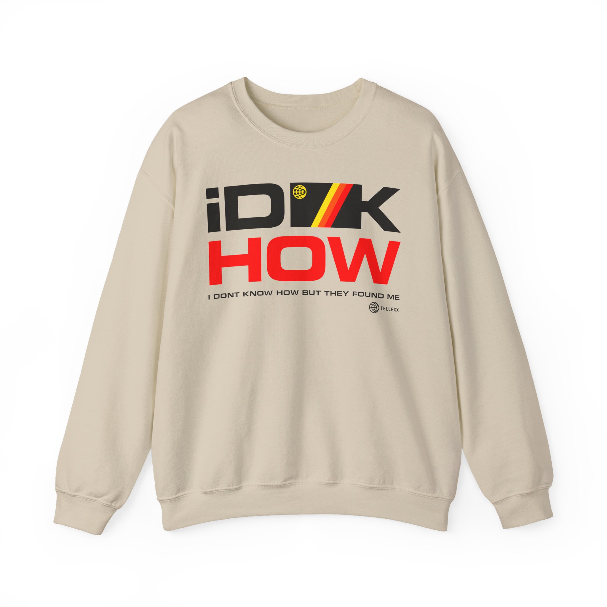 iDKHOW Striped Box Gold Unisex Heavy Blendâ„¢ Crewneck Sweatshirt