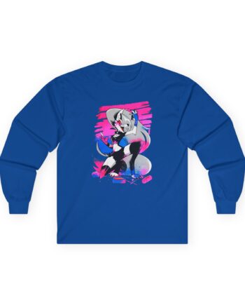 Helluva Boss Loona Micro Ribbed Unisex Ultra Cotton Long Sleeve Tee