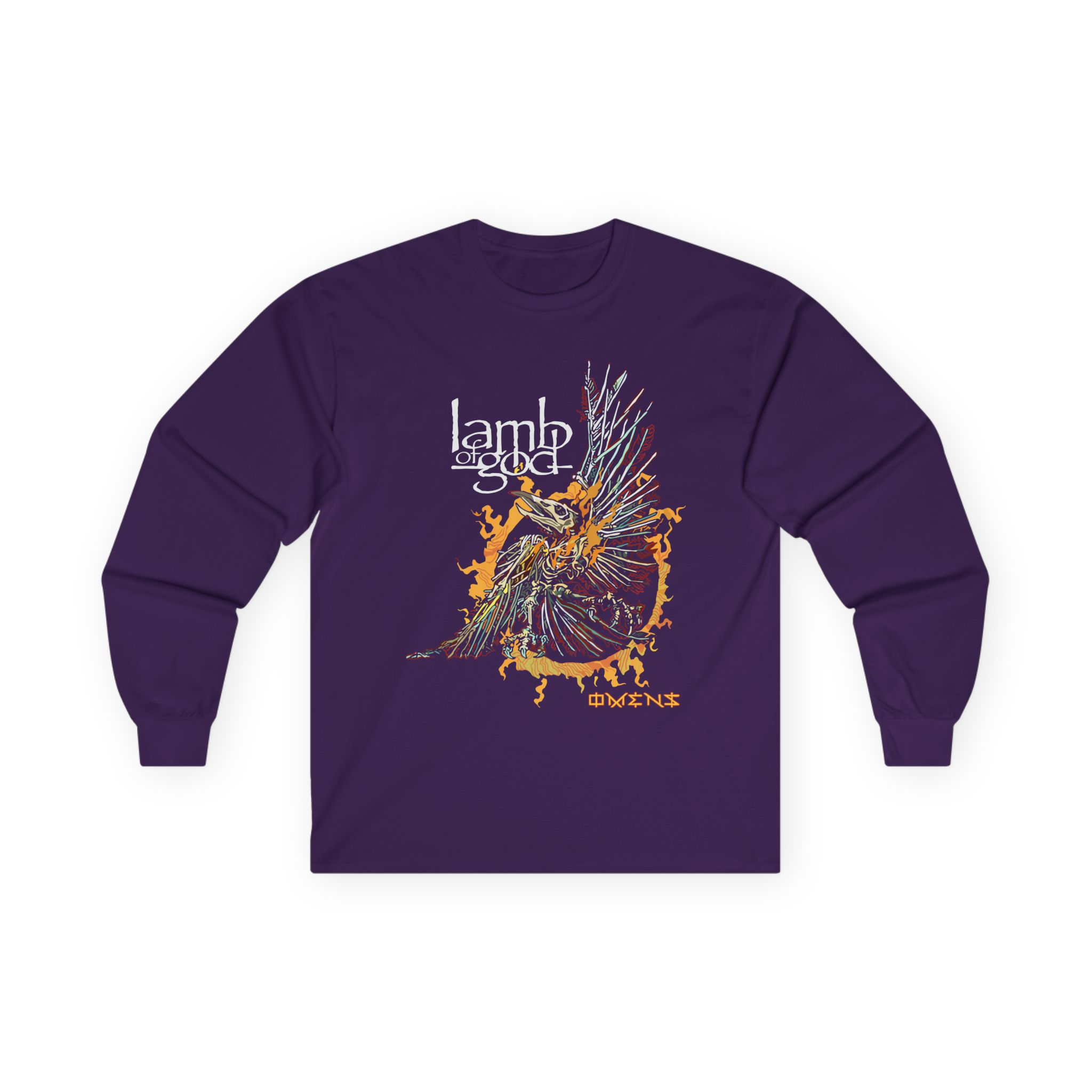Lamb of God Omens Skeleton Eagle Unisex Ultra Cotton Long Sleeve Tee
