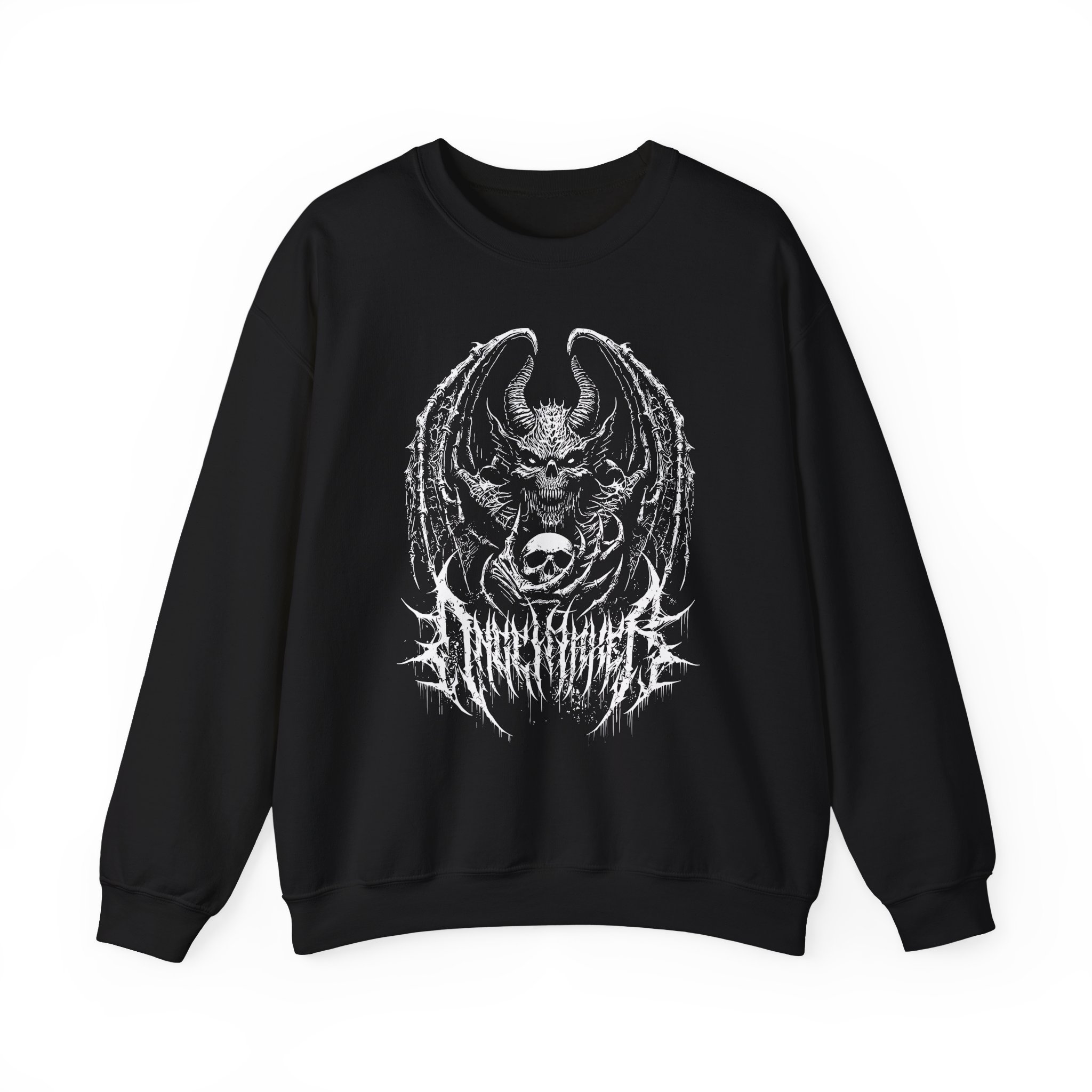 Angelmaker Grim Bat Unisex Heavy Blendâ„¢ Crewneck Sweatshirt